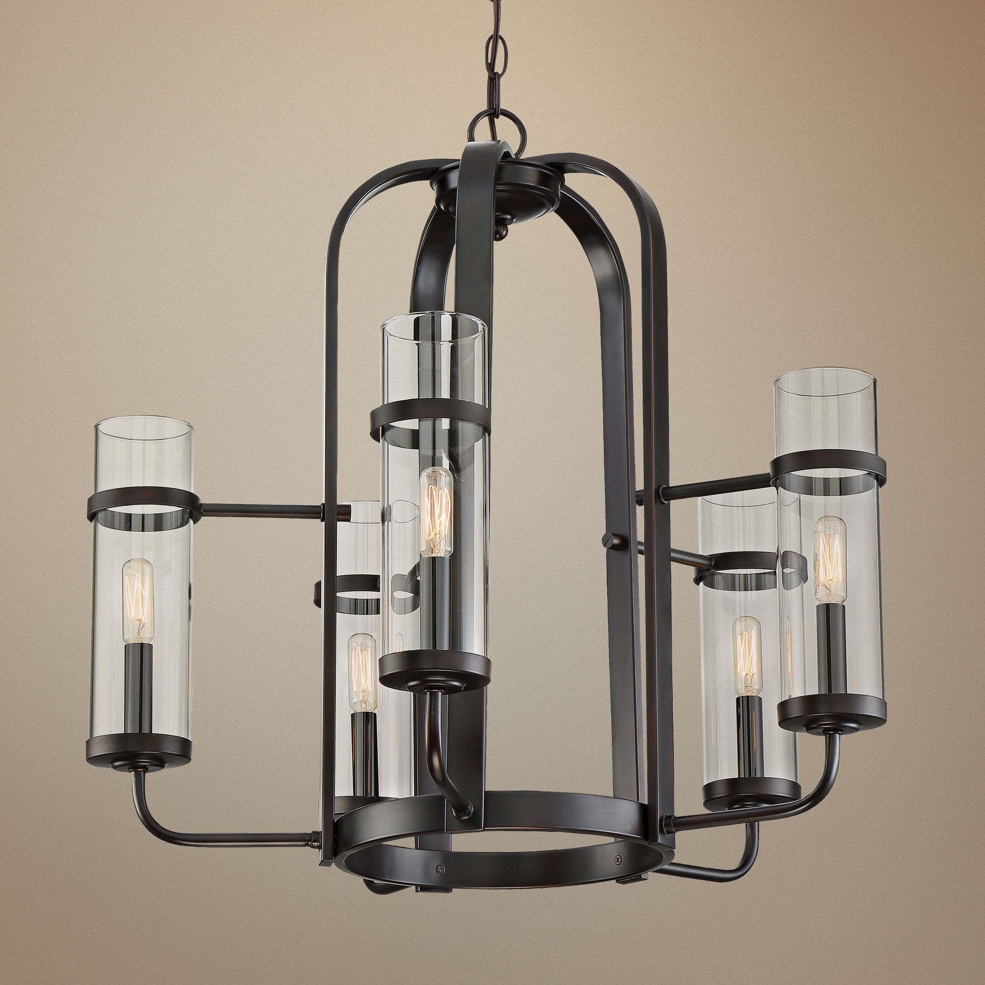 Savoy House Tulsa 26" Wide English Bronze 5-Light Chandelier