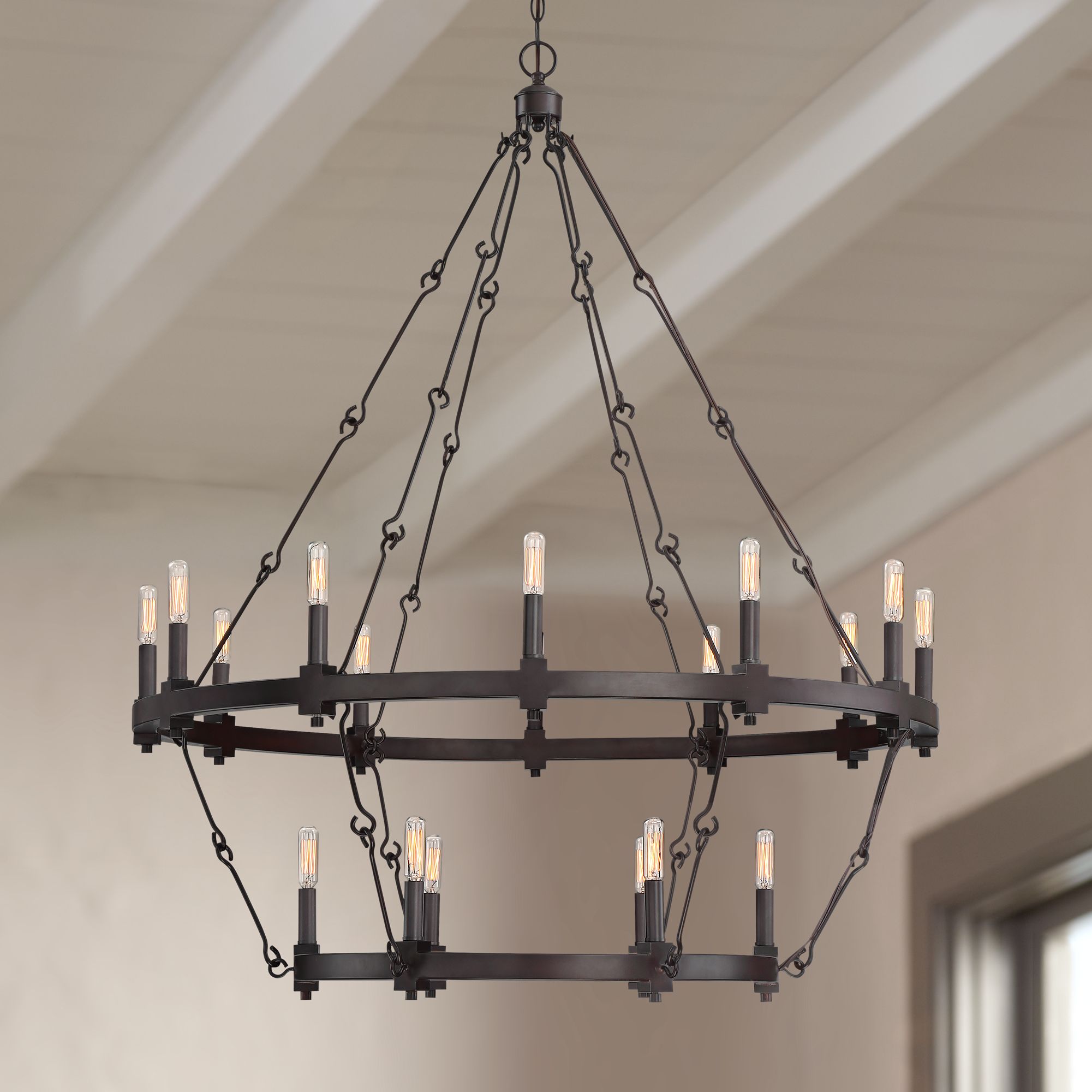 Savoy House Adria 38 1/2" Wide Bronze 18-Light Chandelier
