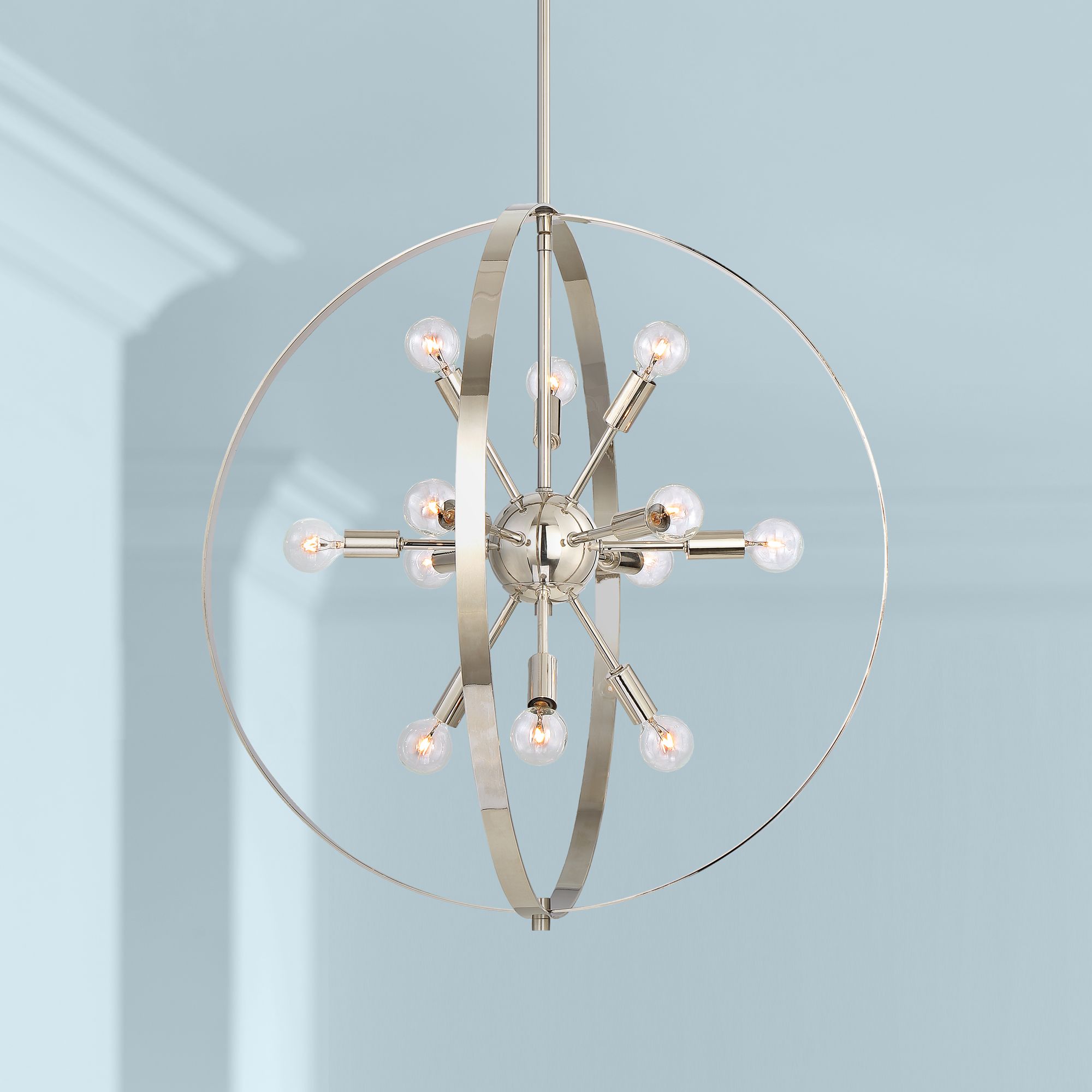 Savoy House Marly 24 1/2" Wide Nickel 12-Light Chandelier