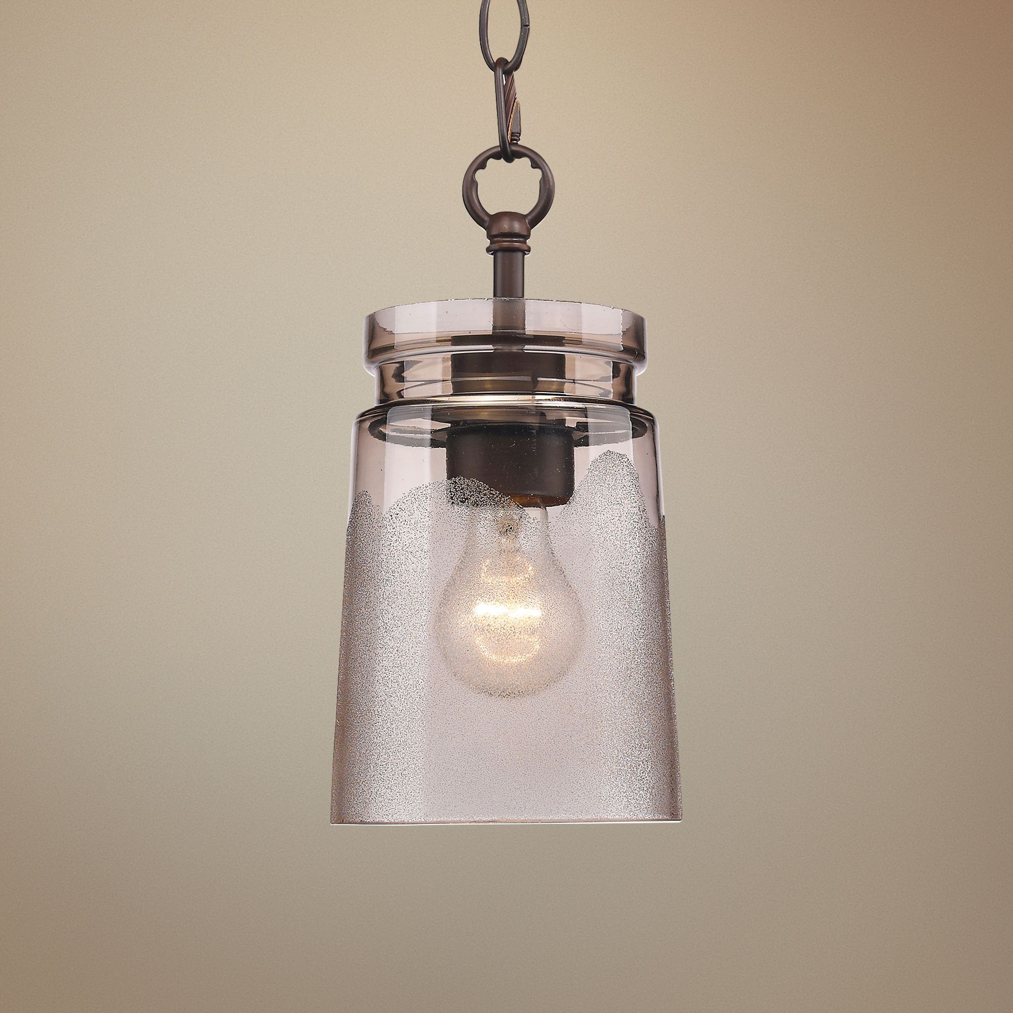 Travers 5 1/2" Wide Rubbed Bronze Nostalgic Mini Pendant