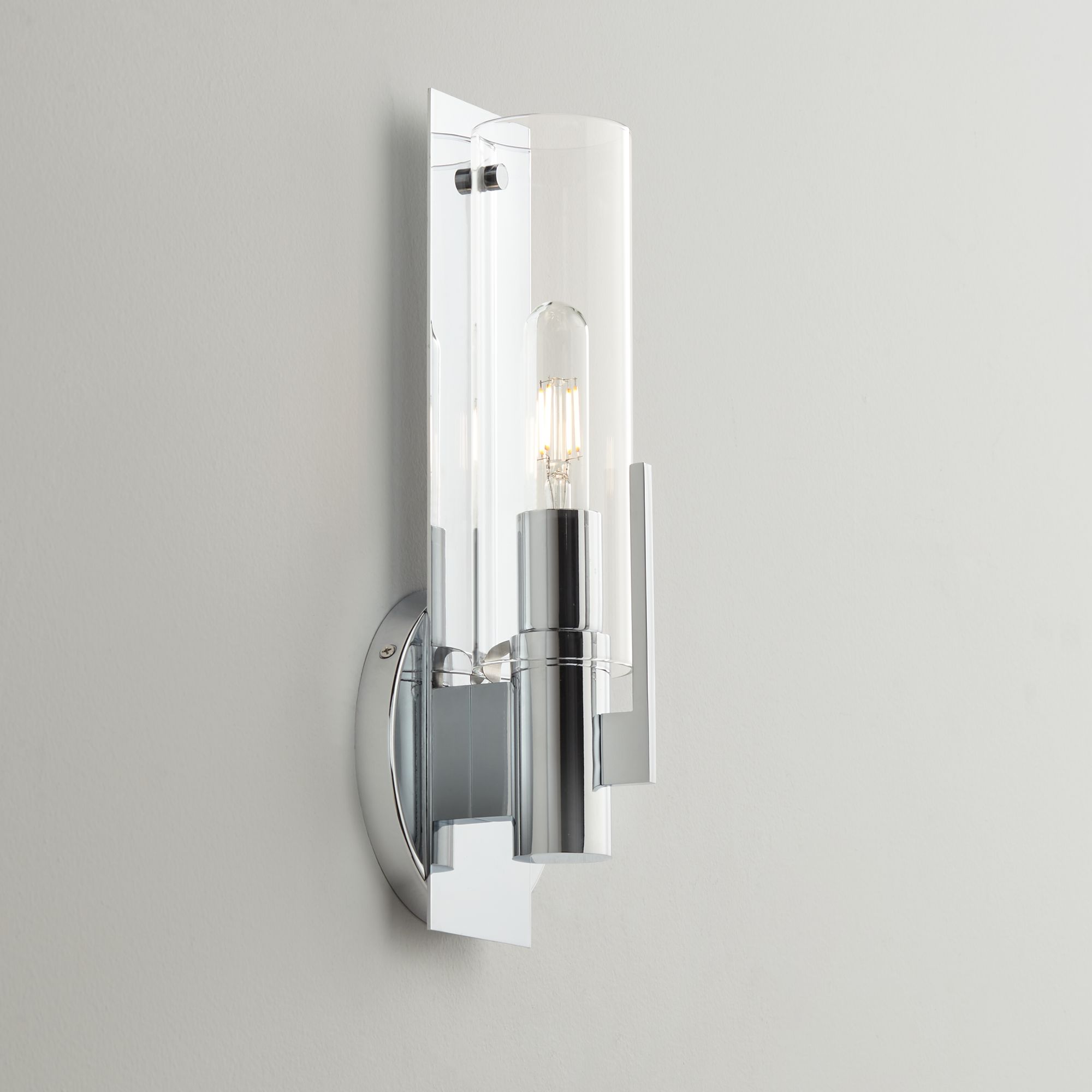 Possini Euro Pax 15" High Chrome Wall Sconce