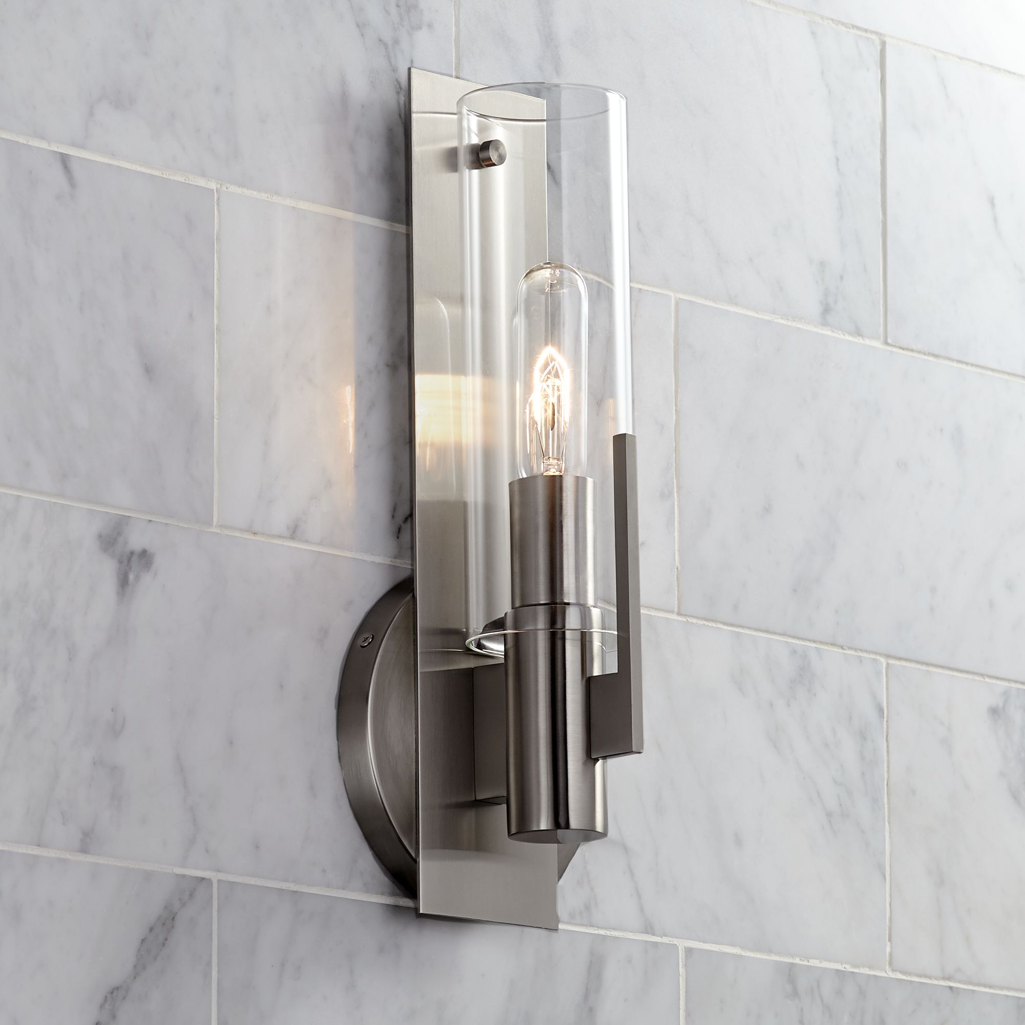 Possini Euro Pax 15" High Brushed Nickel Wall Sconce