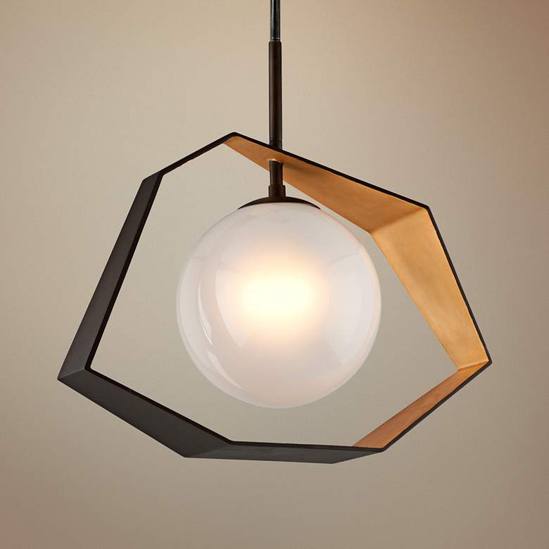 Origami 26" Wide Bronze LED Pendant Light - #13T45 | Lamps Plus