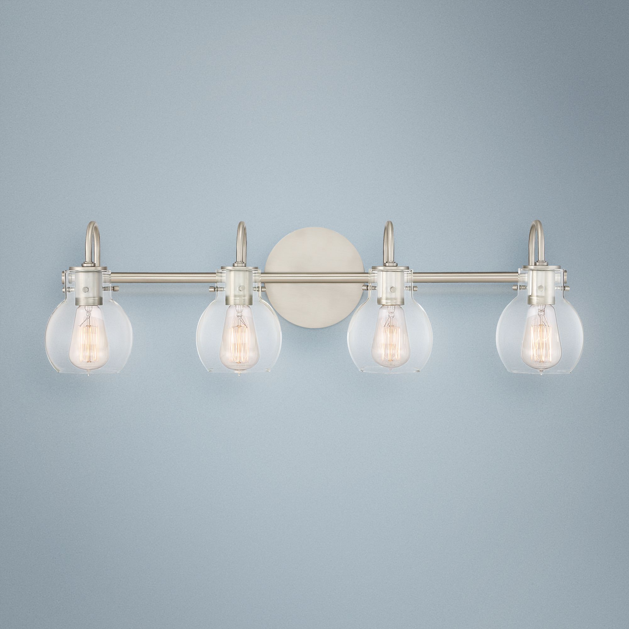 Quoizel Andrews 30 1/2" Wide Antique Nickel Bath Light