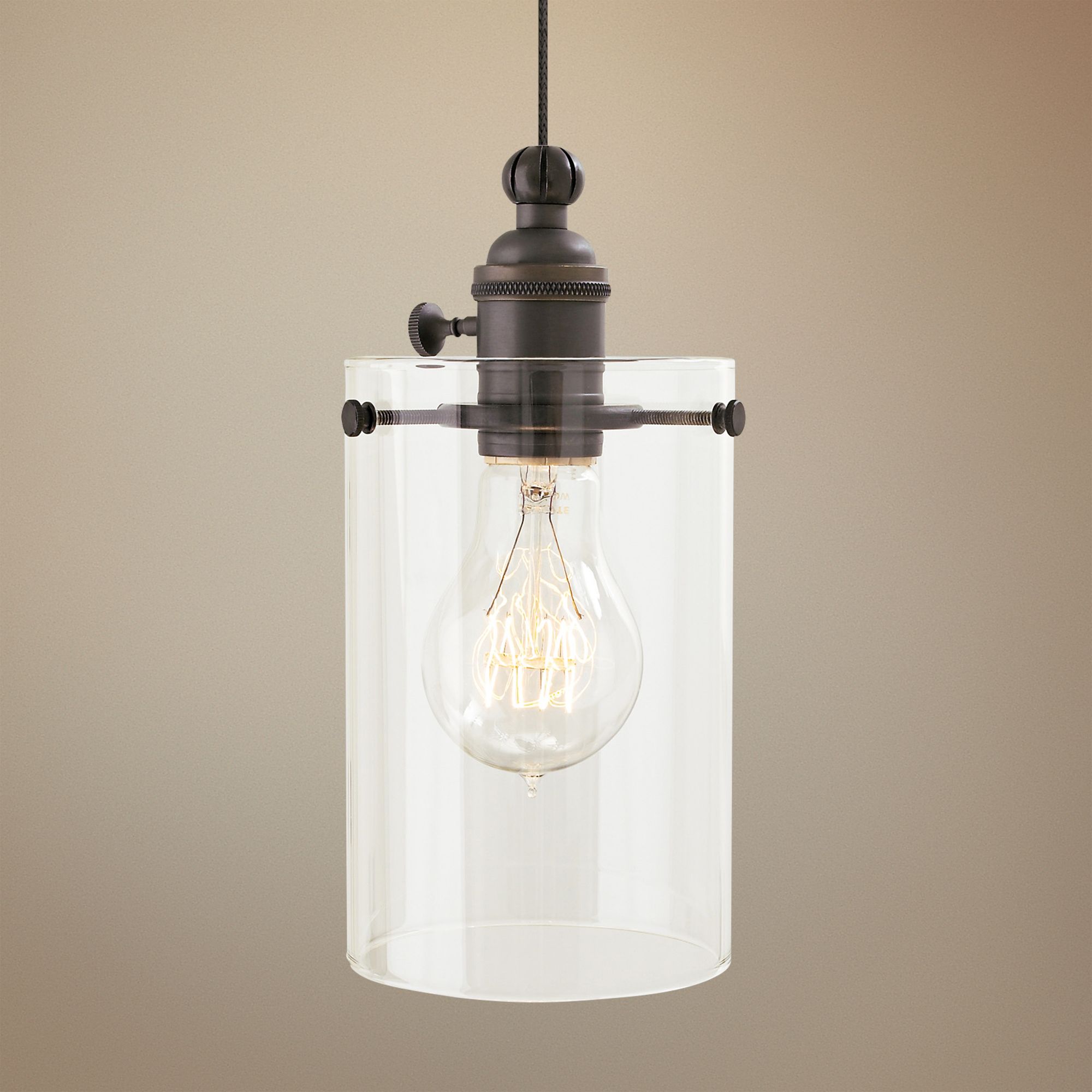 Tech Lighting Clark 4 1/2" Wide Antique Bronze Mini Pendant