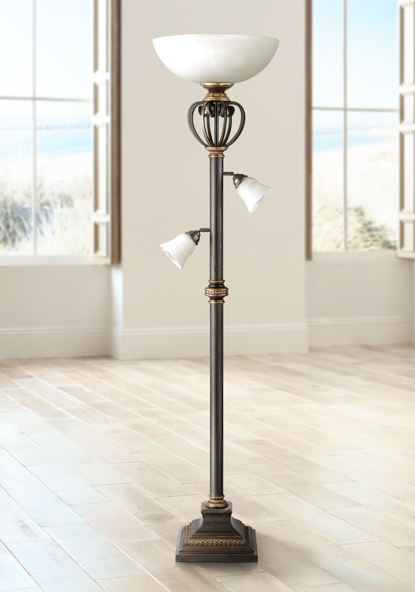 Calistoga Light Blaster Torchiere Floor Lamp