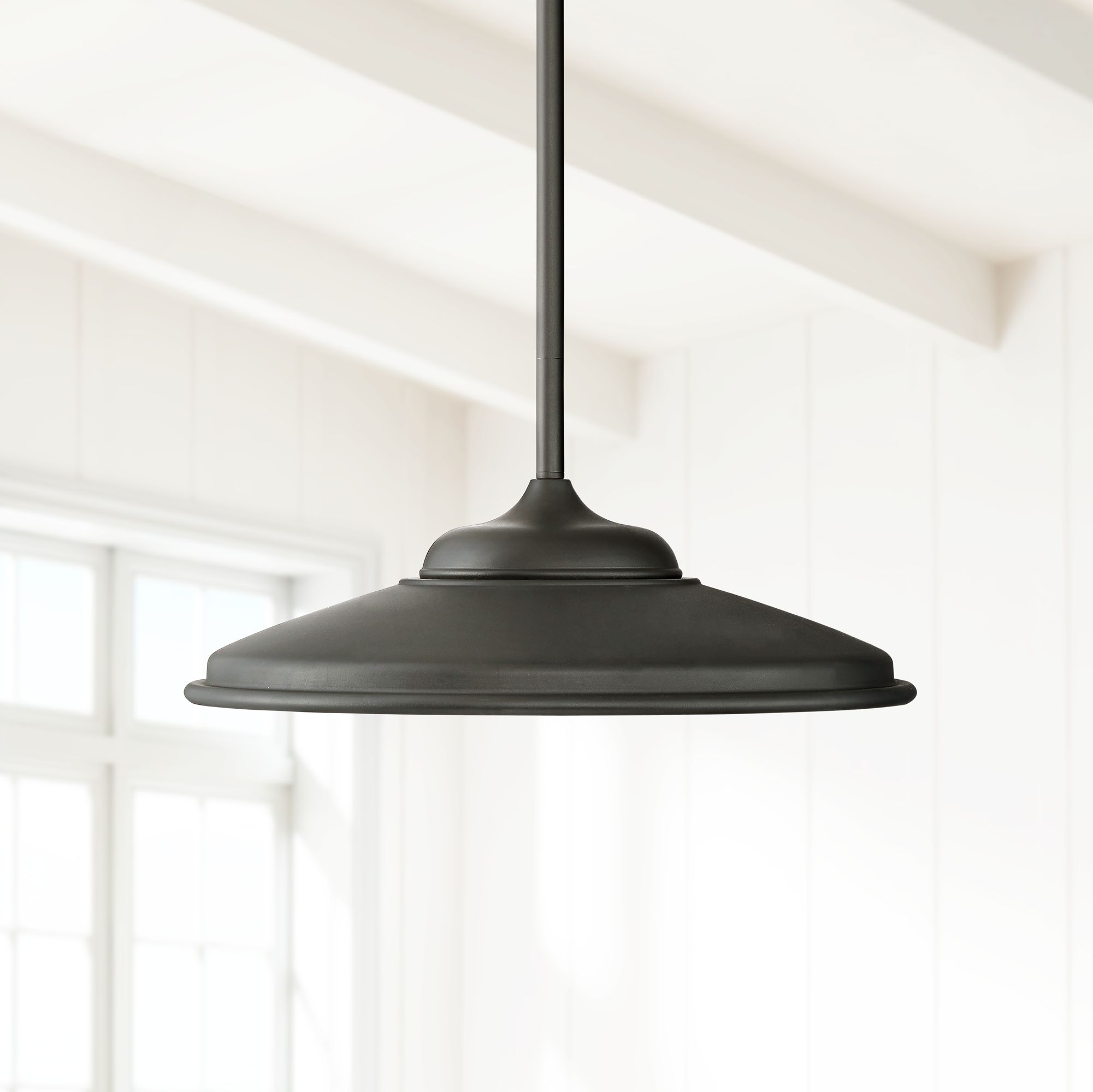 Shoptagr Possini Euro Brevard 19 Wide Black Led Pendant