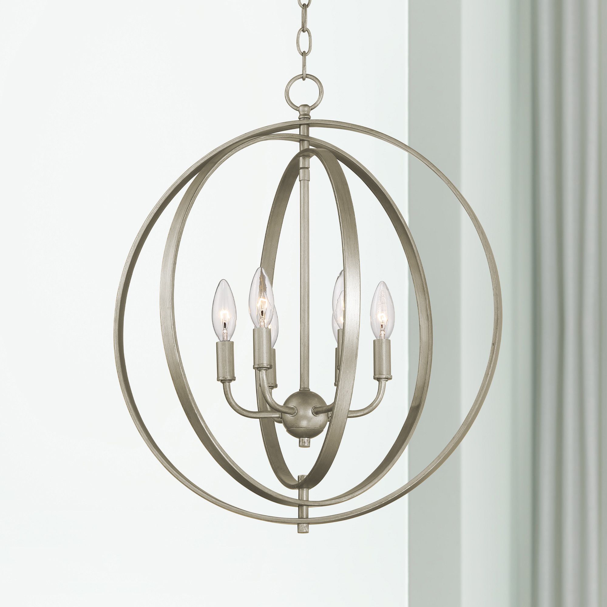 Possini Euro Brockport 20 1/2" Wide Orb Foyer Pendant