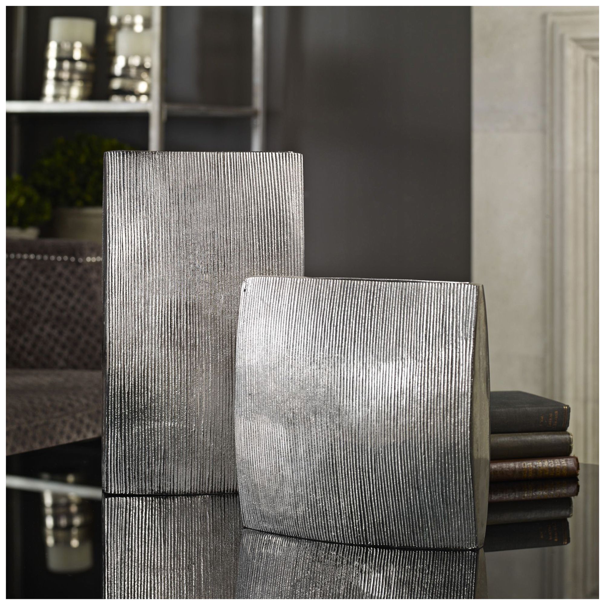 Darla 12" and 8 14" High Modern Vases