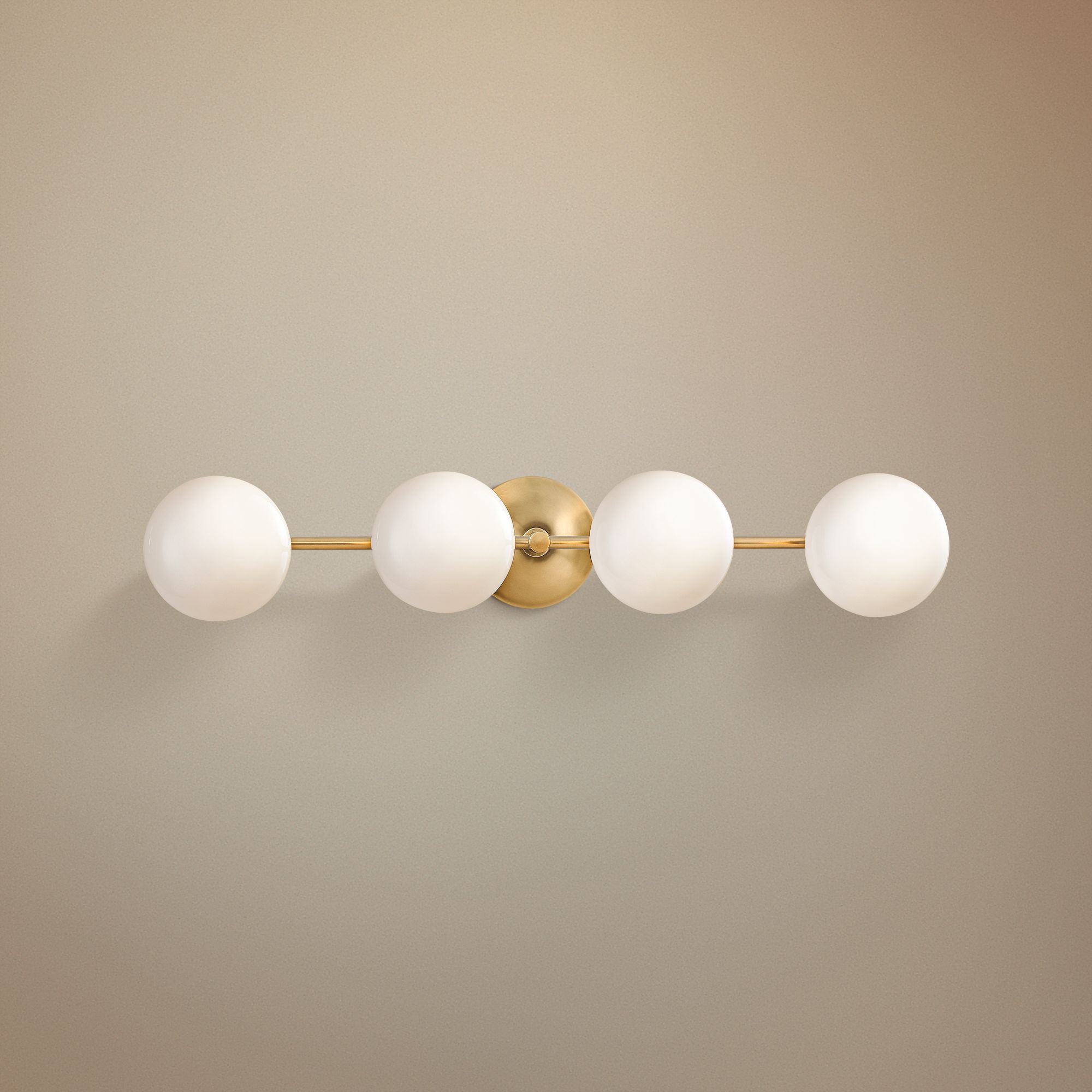 Hudson Valley Fleming 28 1/2"W Aged Brass 4-LED Bath Light