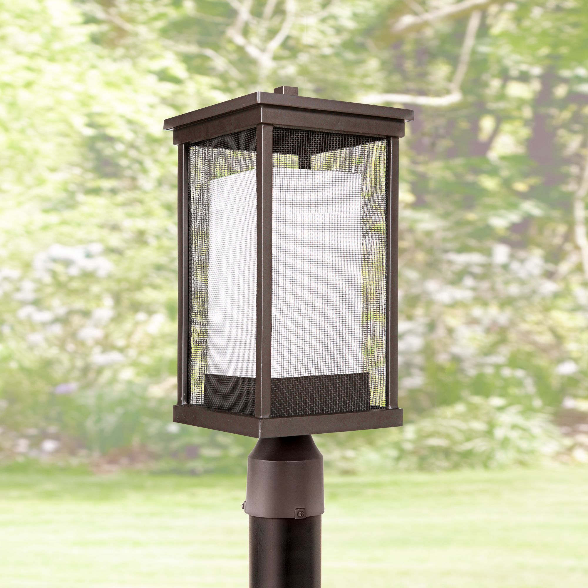 Riviera II 18" High Oiled Bronze Outdoor Post Light