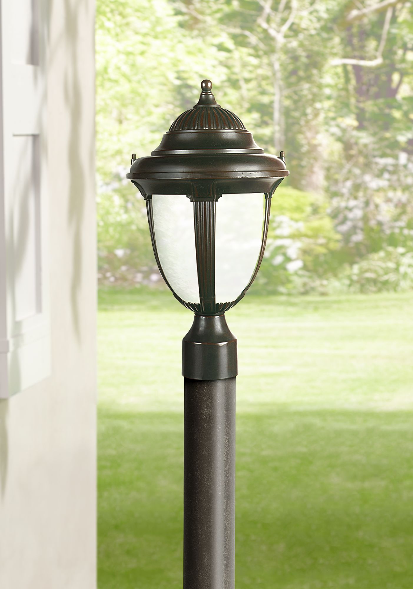 Casa Sorrento 16 3/4" High Bronze Post Mount Light