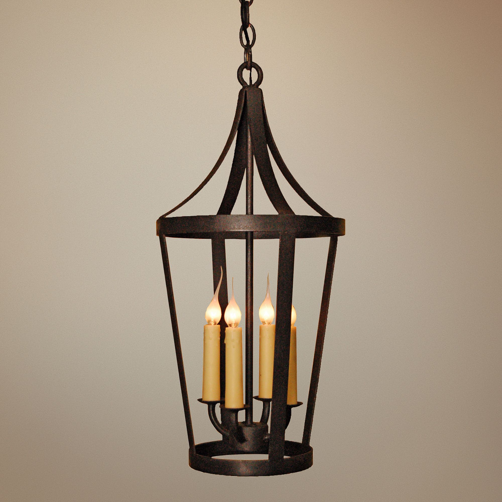 Laura Lee Boston 12" Wide Wax Rust 4-Light Mini Pendant