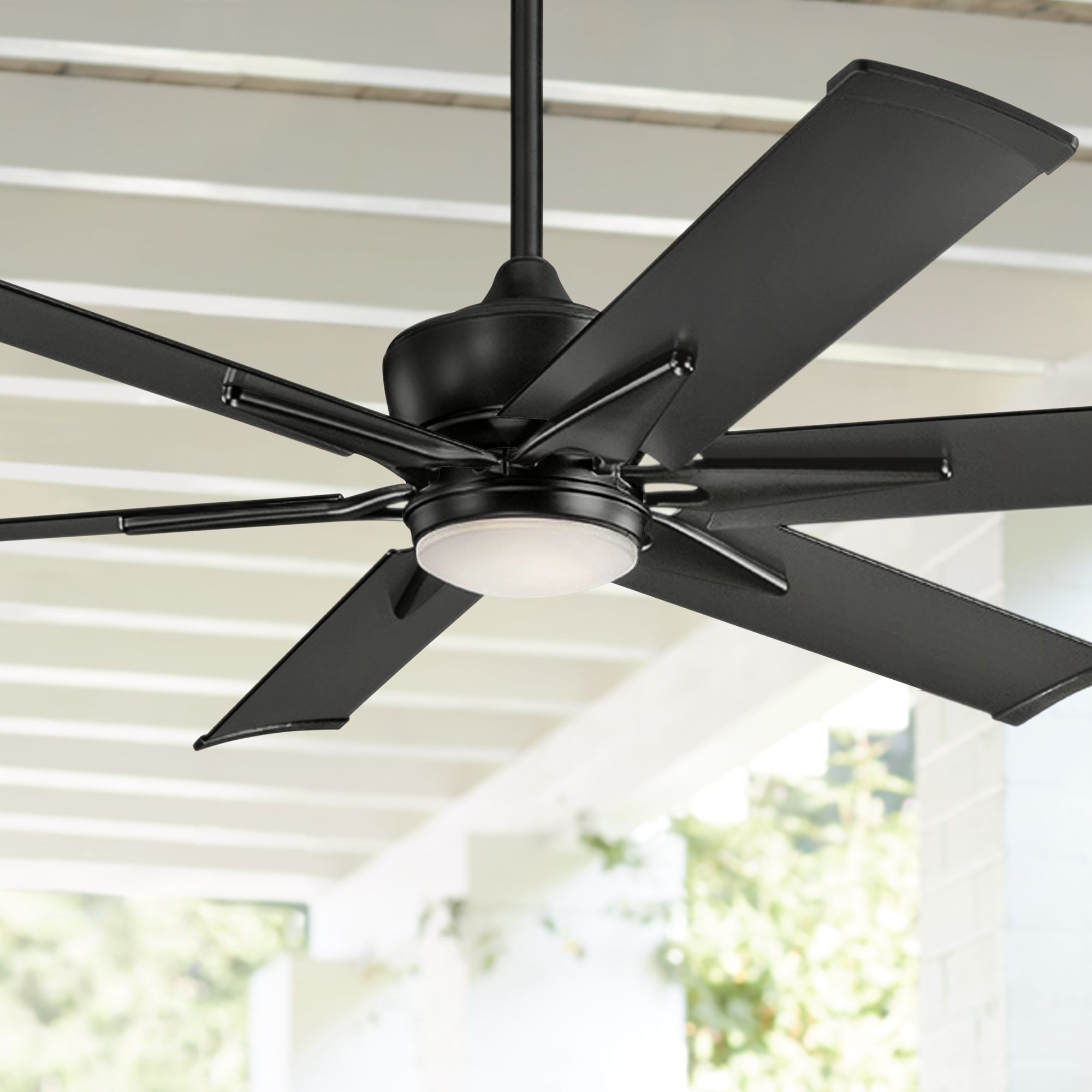 60 Kichler Szeplo Ii Satin Black Wet Led Ceiling Fan