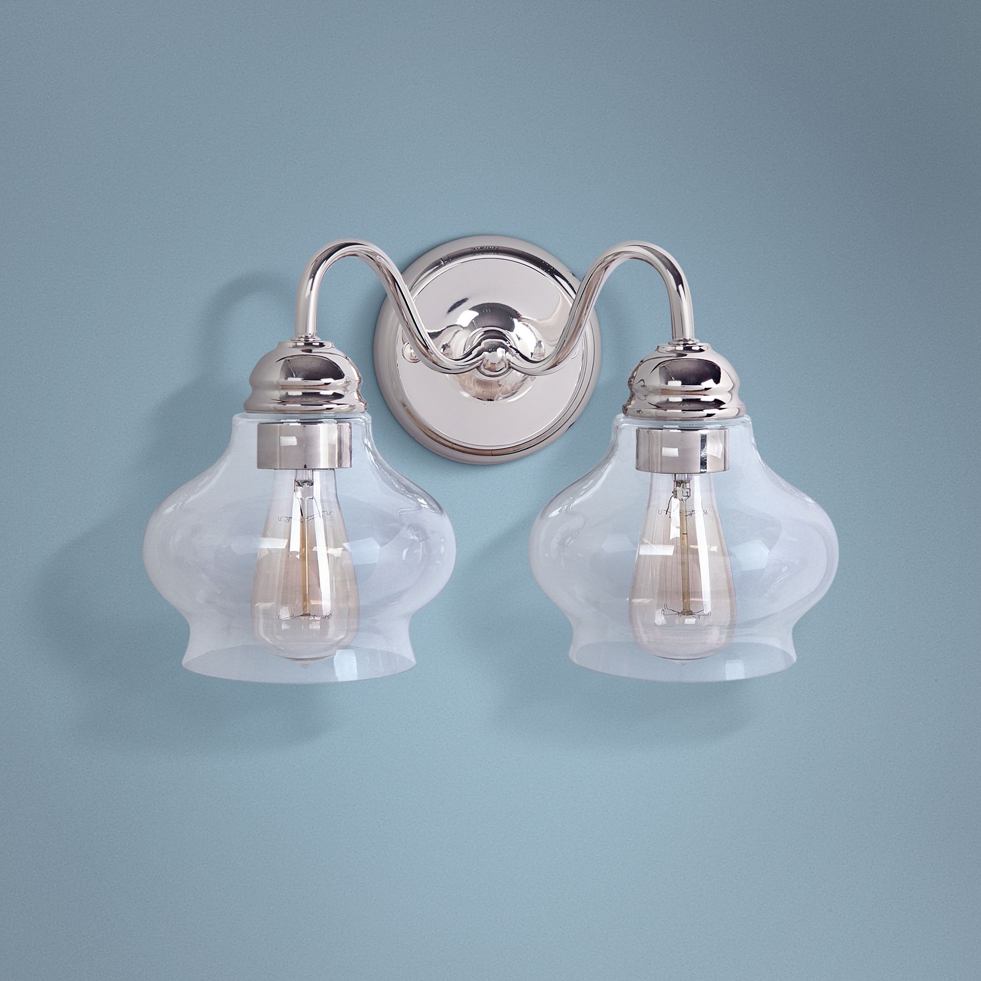 Craftmade Yorktown 8 3/4" High Nickel 2-Light Wall Sconce