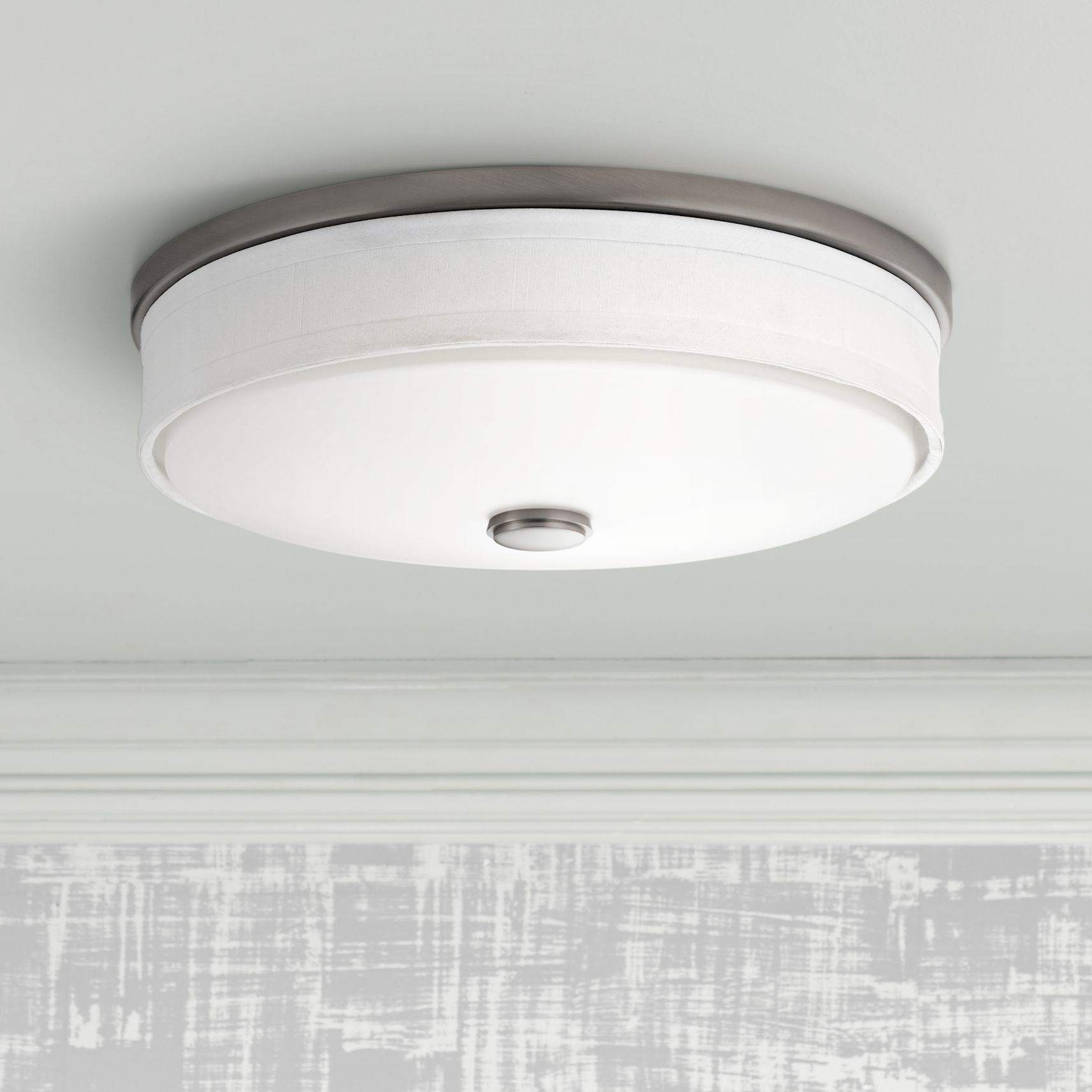 Kichler Santiago 13" Wide Brushed Nickel LED Ceiling Light