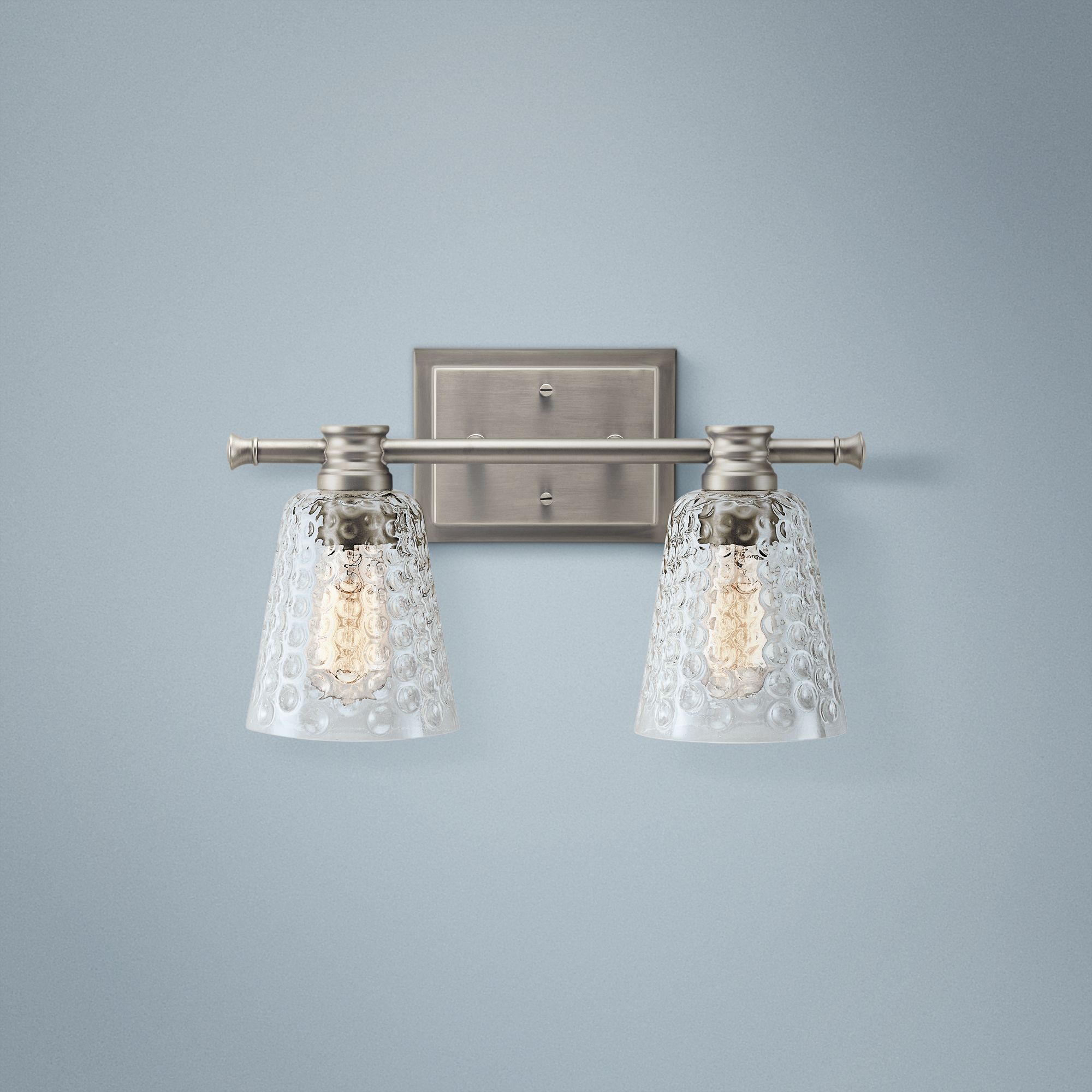 Kichler Nadine 9 1/4" High Brushed Nickel 2-Light Wall Sconce