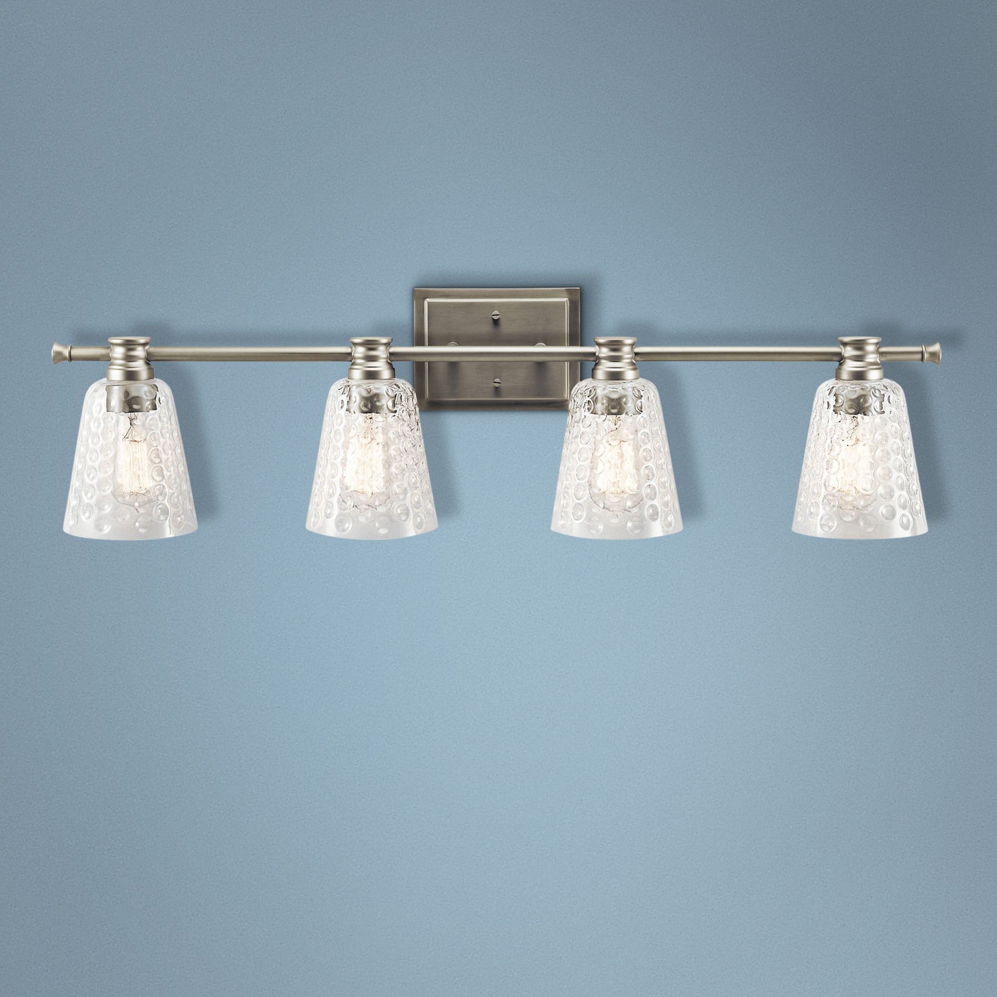 Kichler Nadine 34 1/2"W Brushed Nickel 4-Light Bath Light
