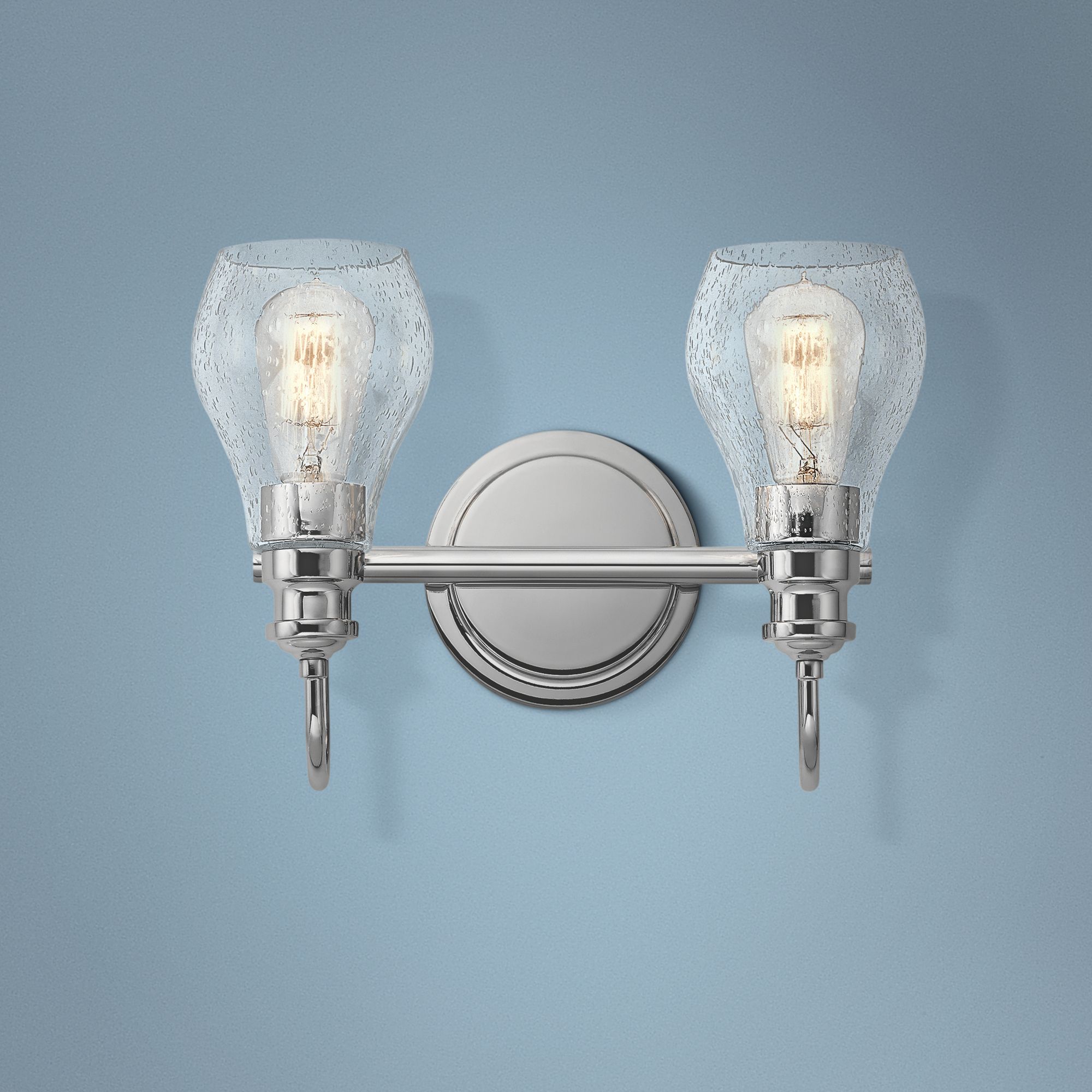 Kichler Greenbrier 10 1/4" High Chrome 2-Light Wall Sconce