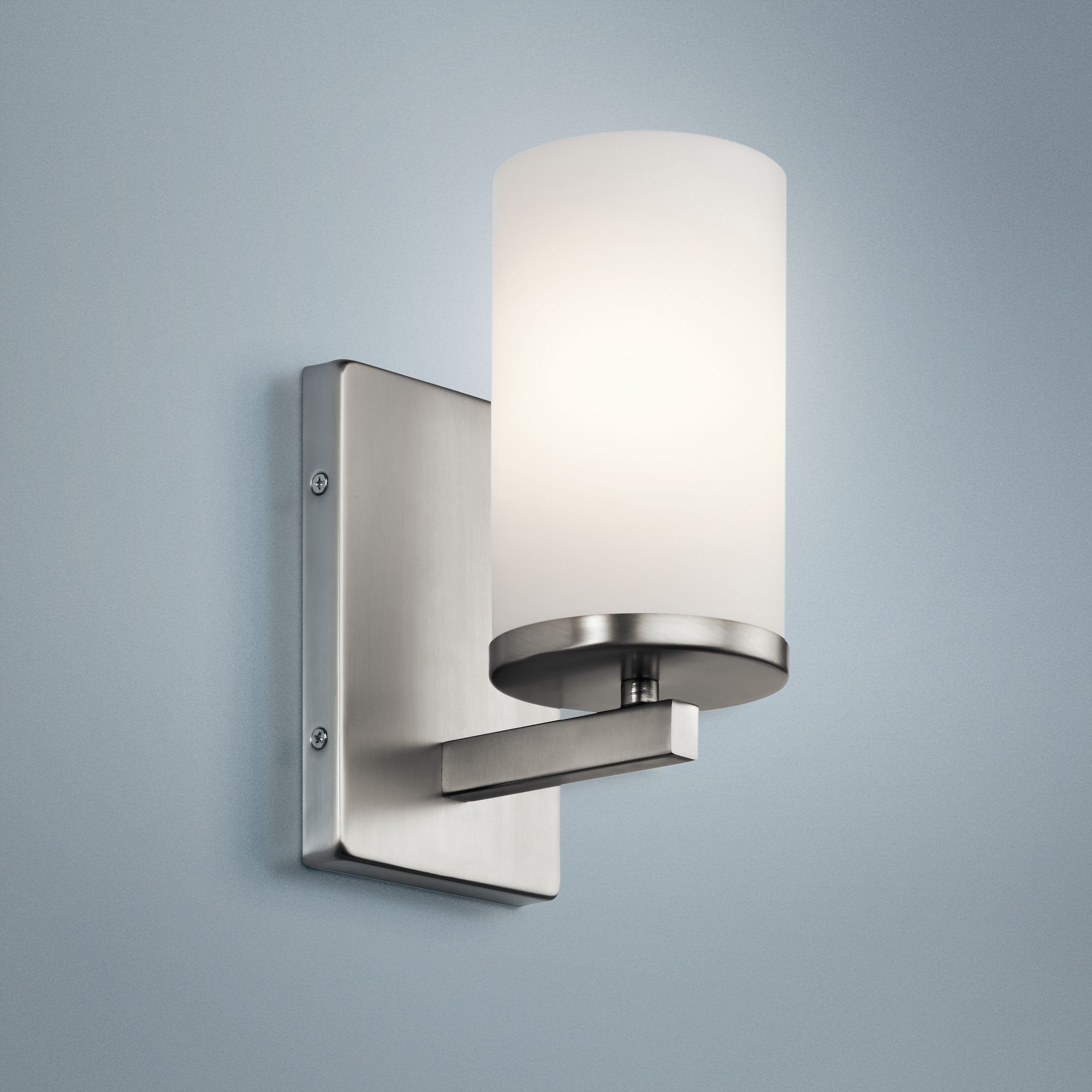 Kichler Crosby 9 1/4" High Brushed Nickel Wall Sconce