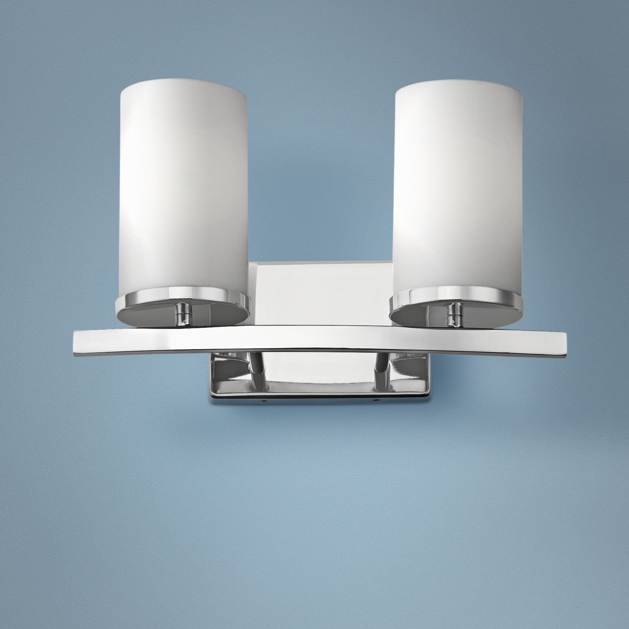 Kichler Crosby 8 3/4" High Chrome 2-Light Wall Sconce