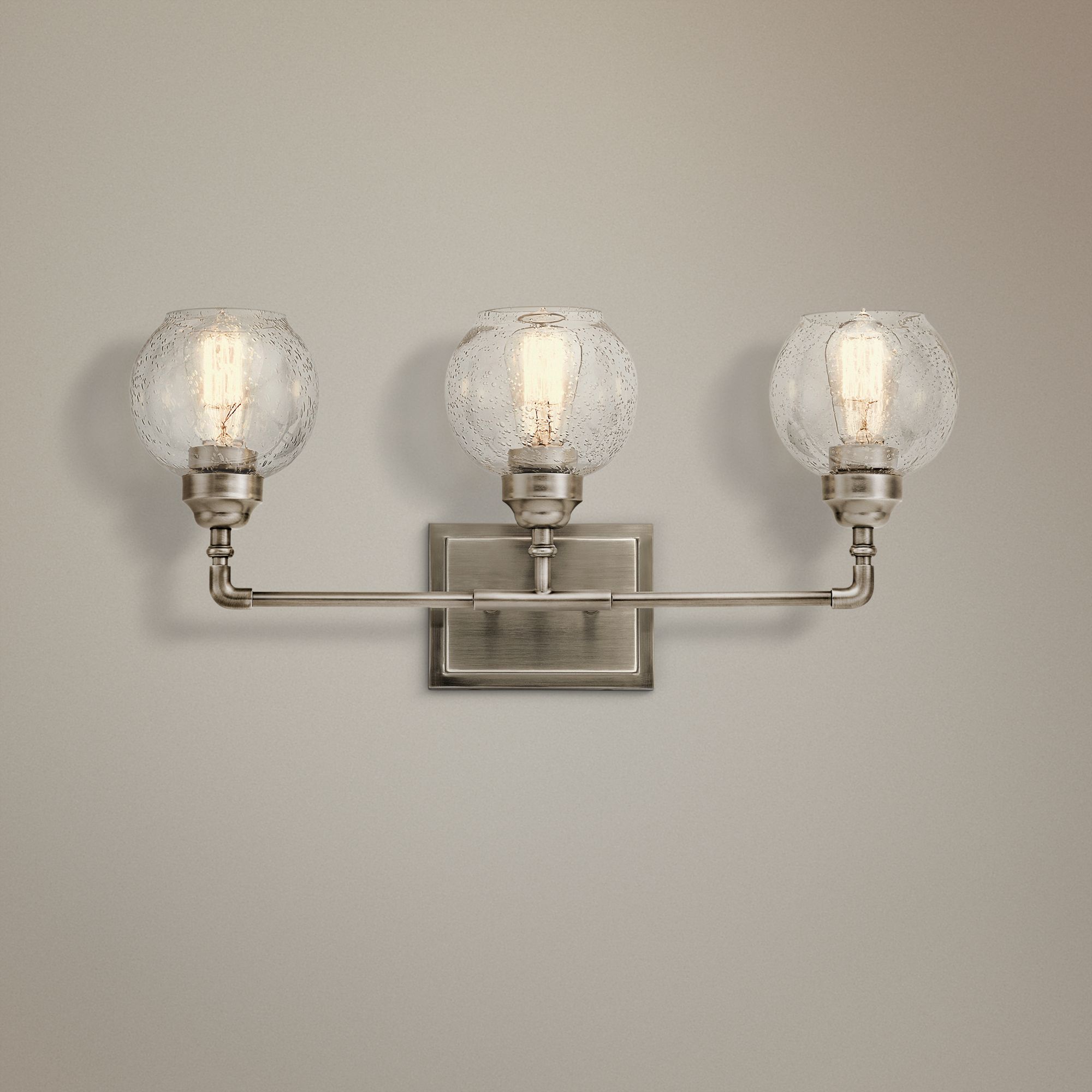 Kichler Niles 24" Wide Antique Pewter 3Light Bath Light 16X59