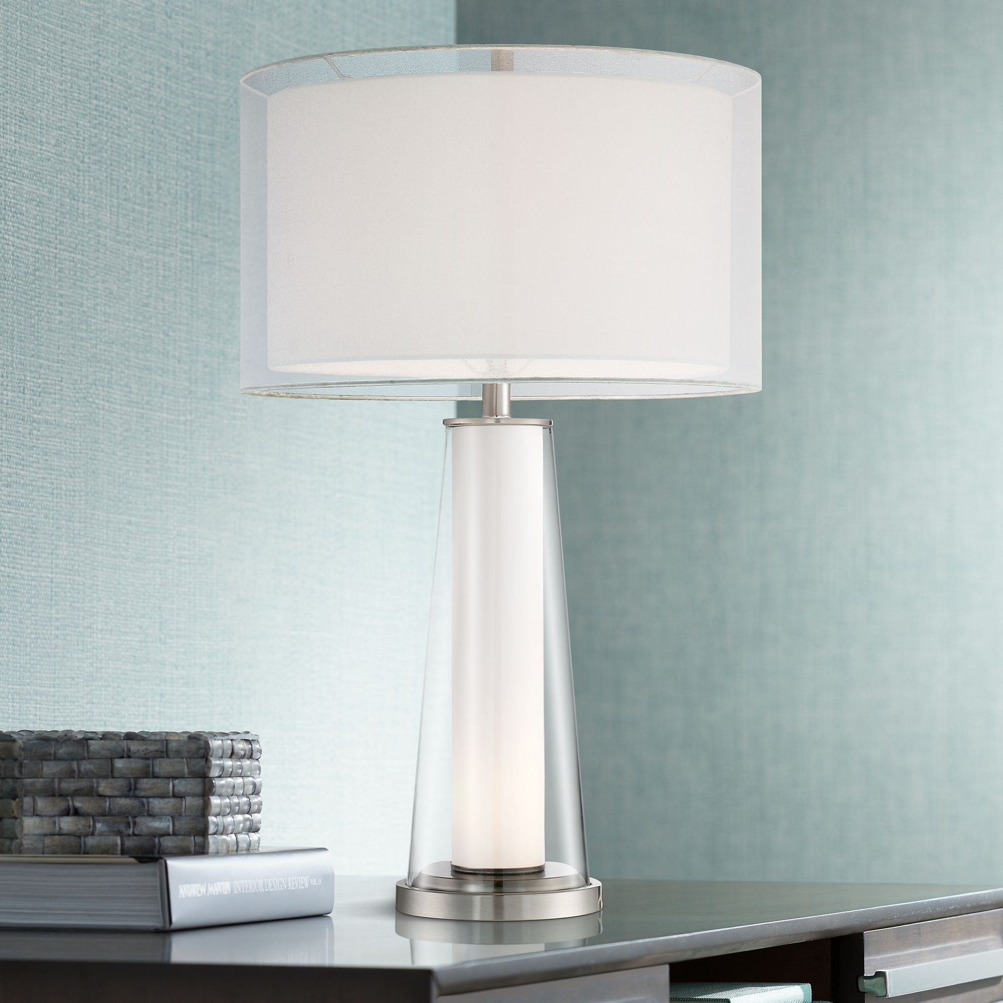 glass side lamp