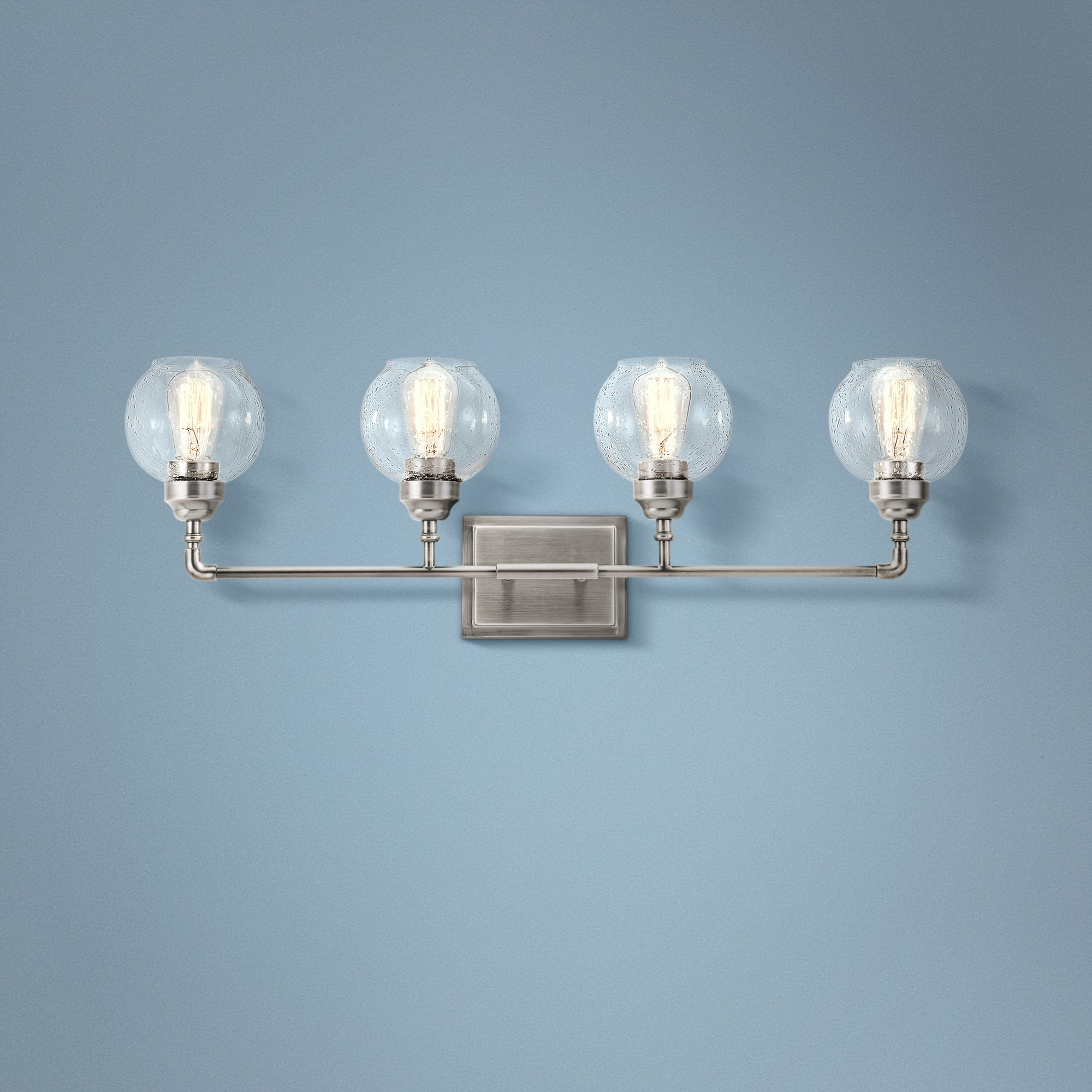 Kichler Niles 33 1/4" Wide Antique Pewter 4-Light Bath Light