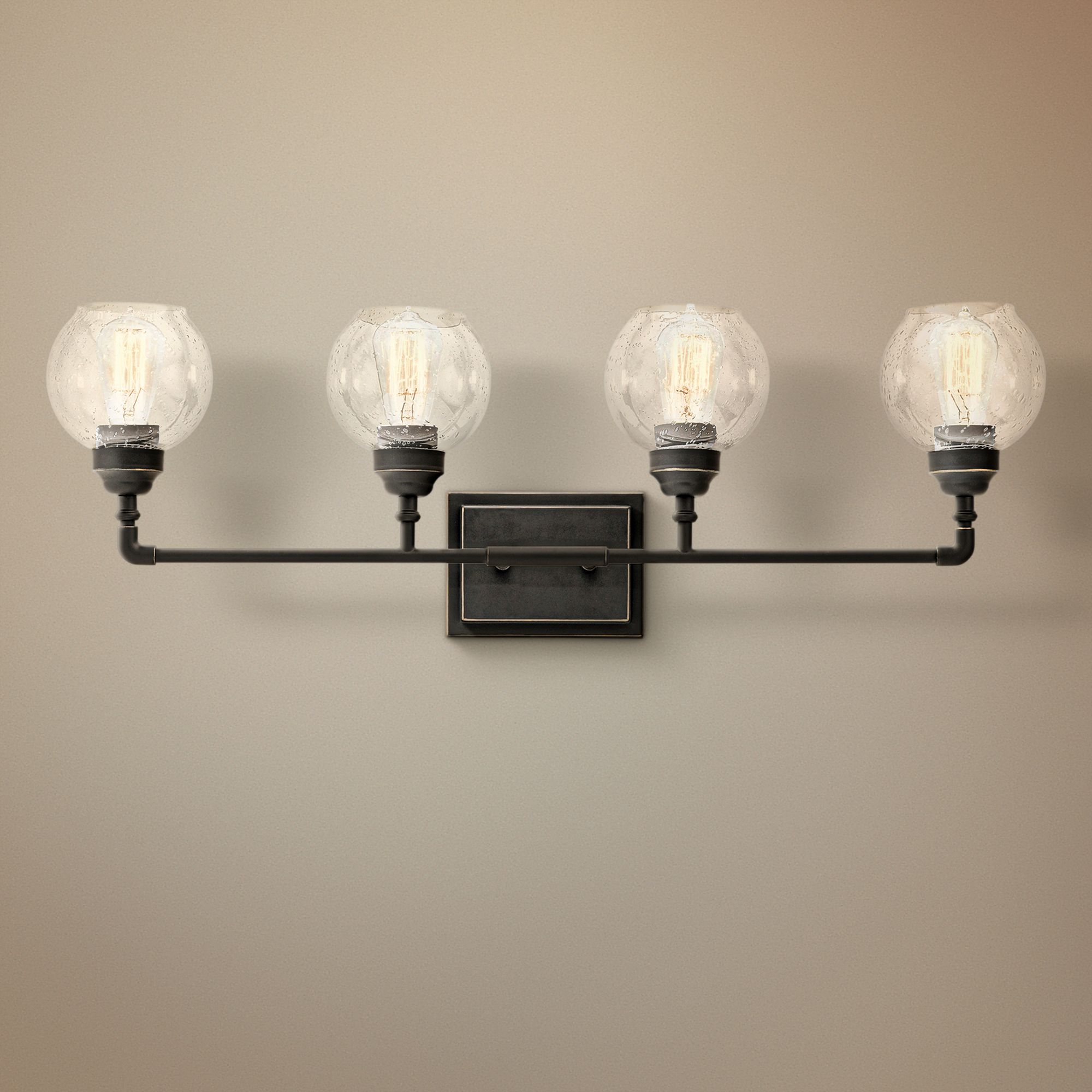 Kichler Niles 33 1/4" Wide Olde Bronze 4-Light Bath Light