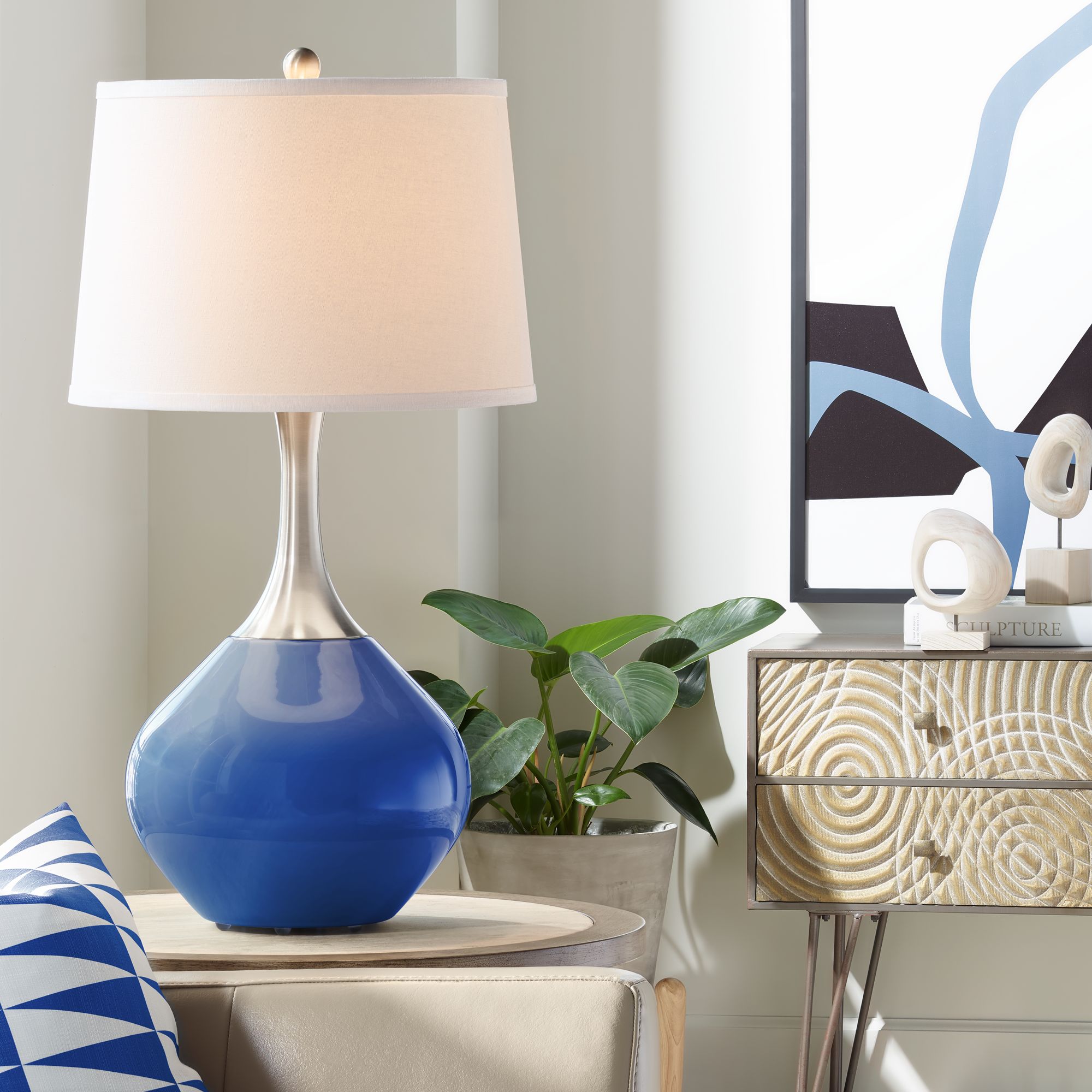 Dazzling Blue Spencer Table Lamp
