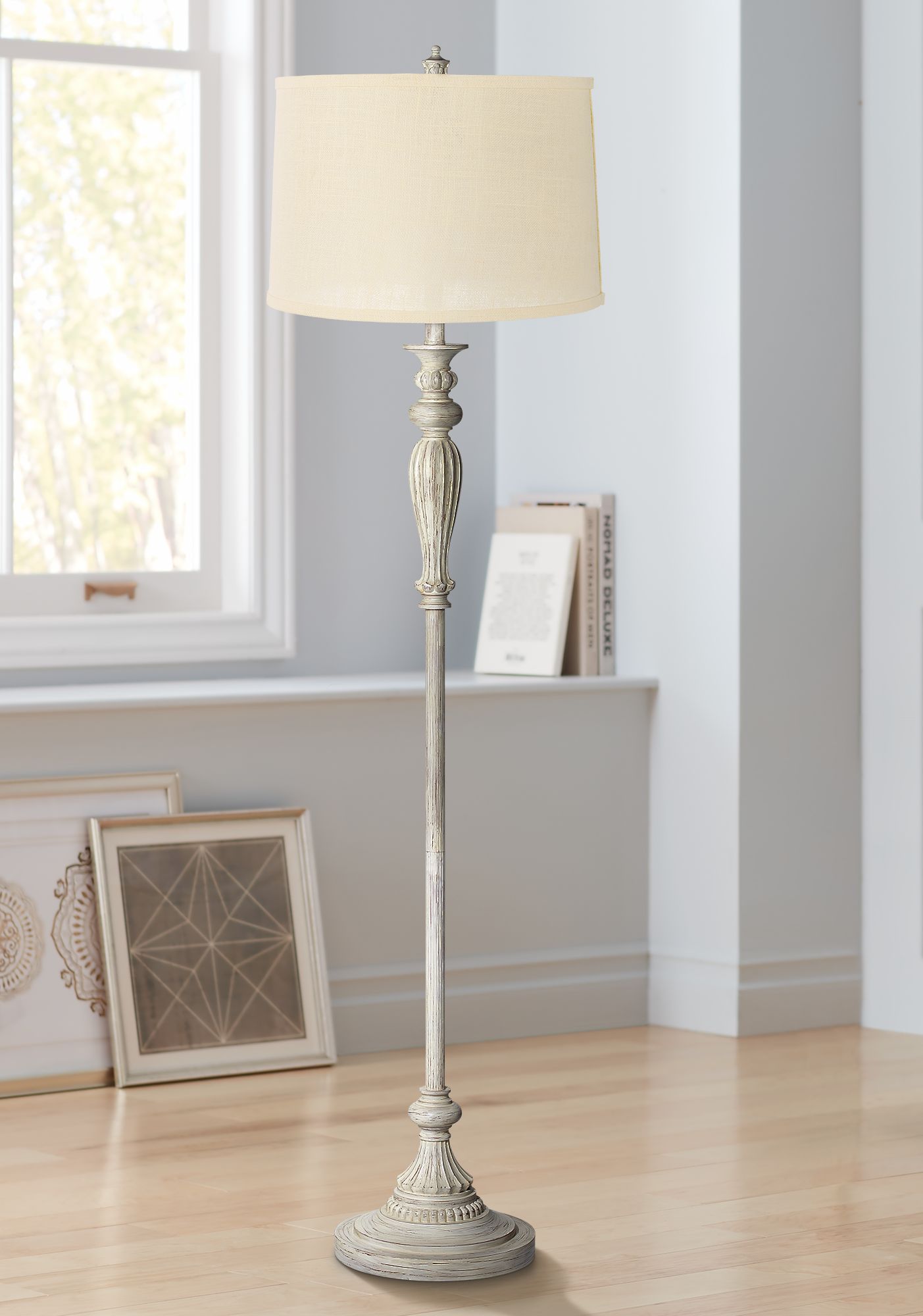 cream floor lamps