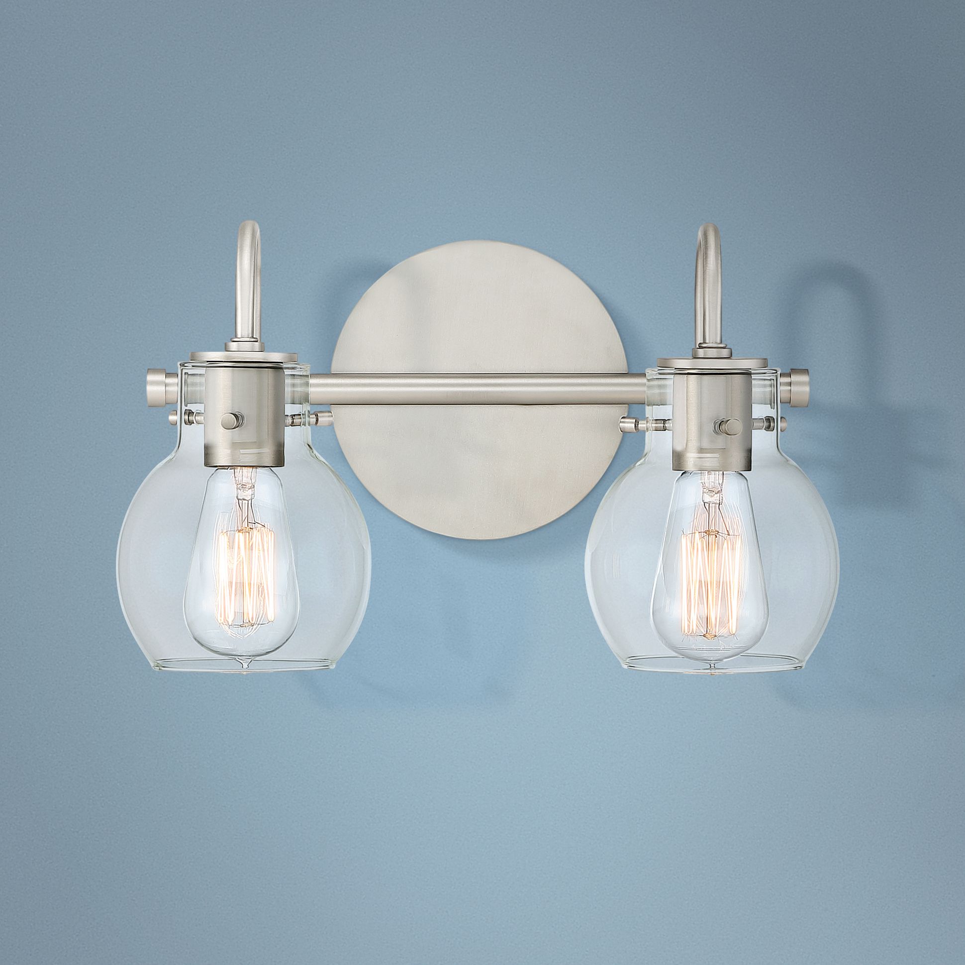 Quoizel Andrews 9" High Antique Nickel Wall Sconce