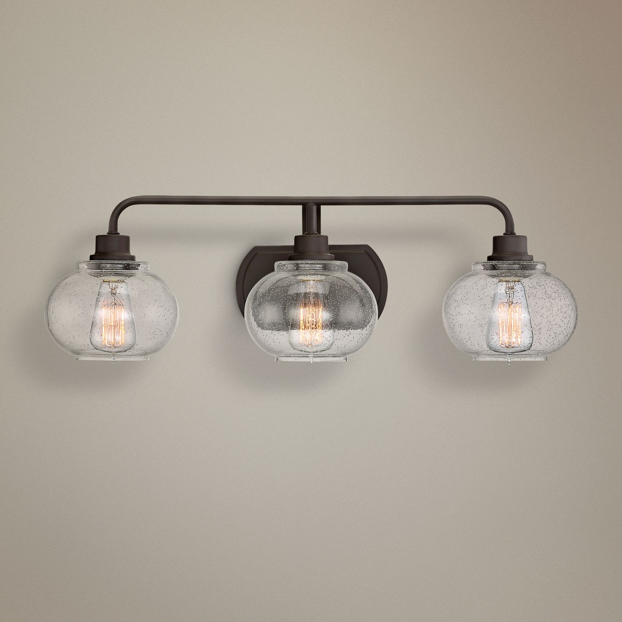 Quoizel Trilogy 26 1/2" Wide Old Bronze Bath Light