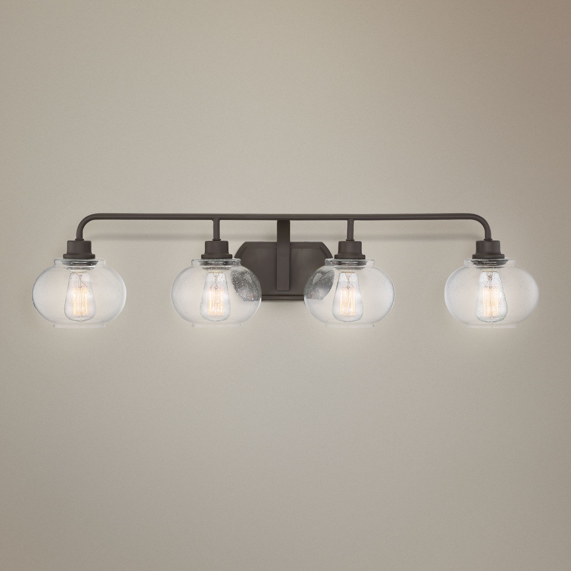 Quoizel Trilogy 36 1/4" Wide Old Bronze Bath Light