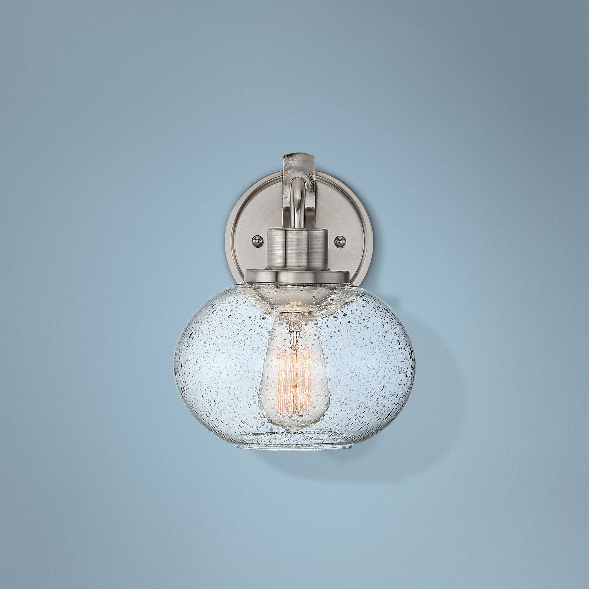 Quoizel Trilogy 9 1/2" High Brushed Nickel Wall Sconce