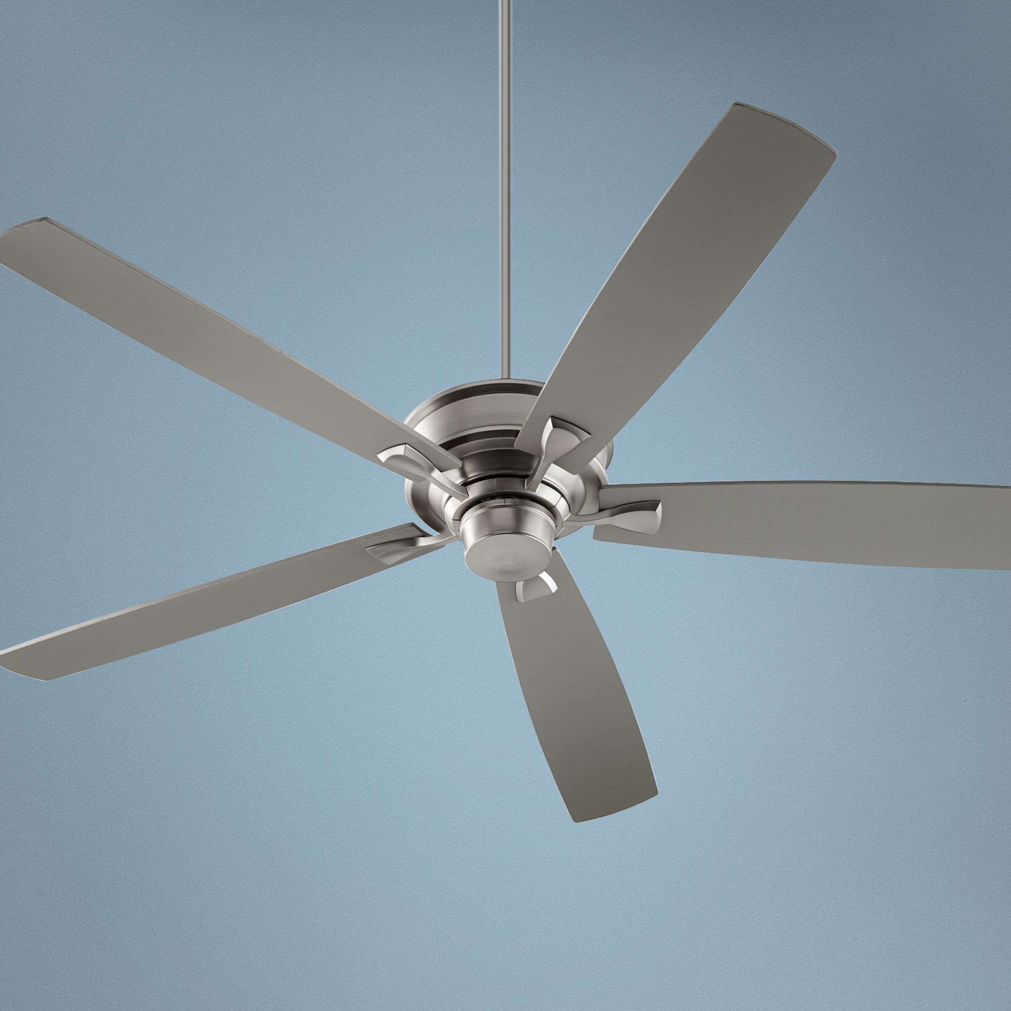 70" Quorum Alton Collection Satin Nickel Ceiling Fan