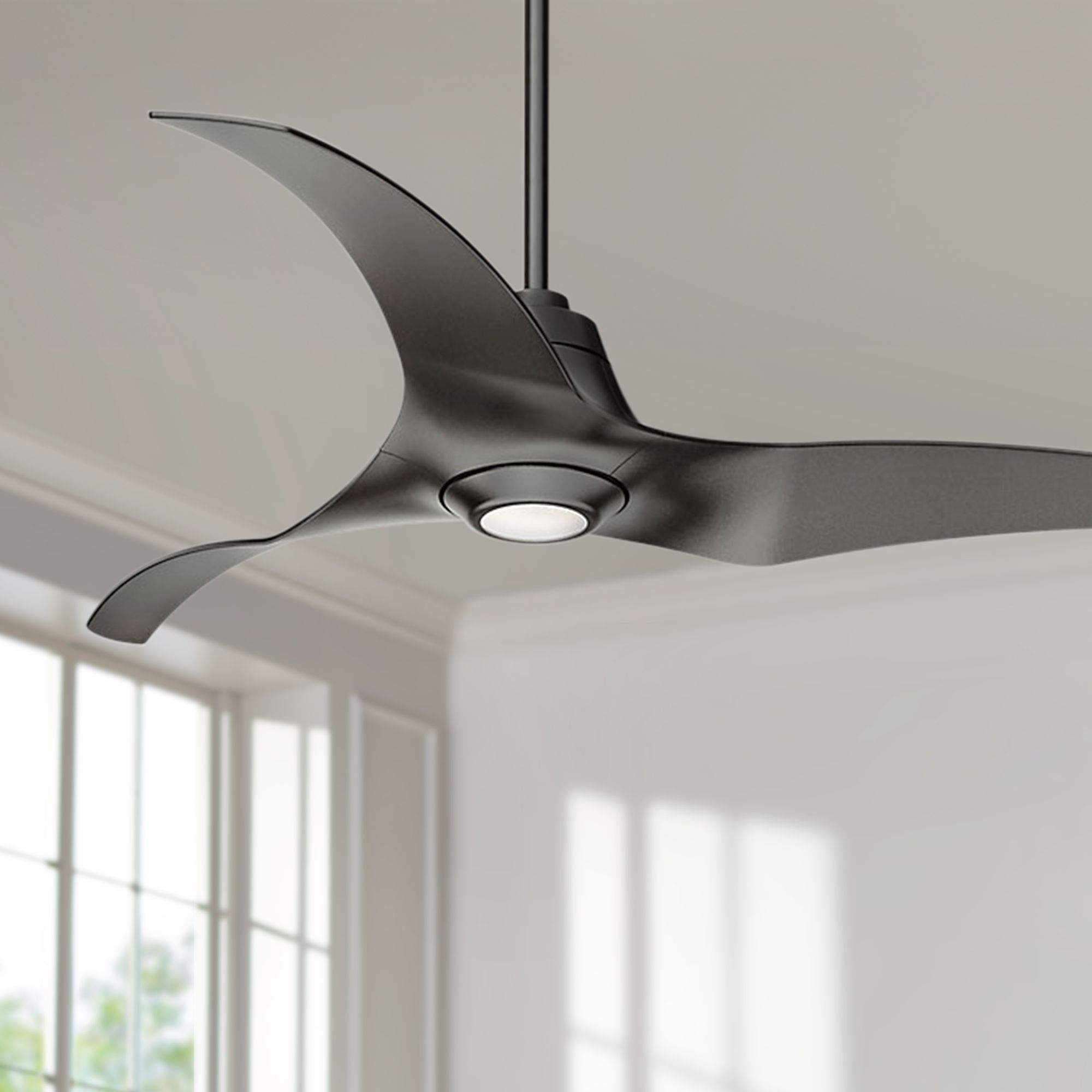 60" Casablanca Stingray Granite LED Ceiling Fan 18M39 Lamps Plus