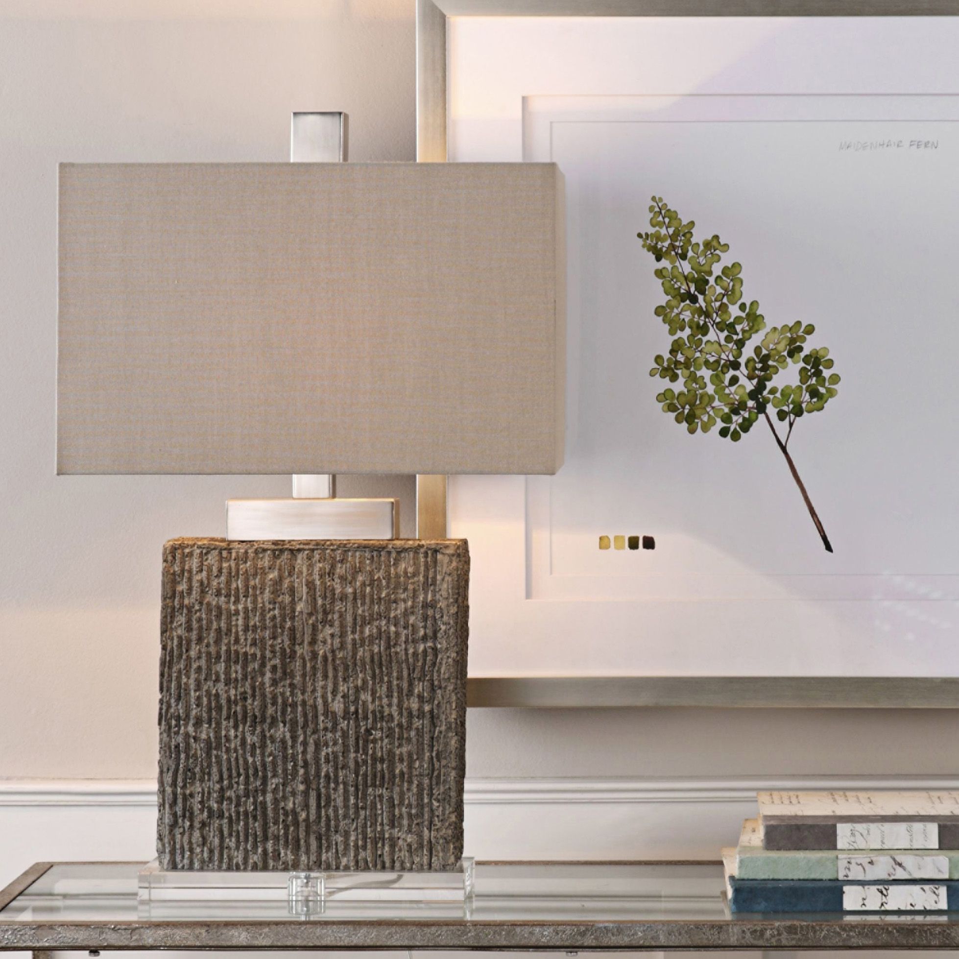 Uttermost Demetrio Taupe Wash Table Lamp