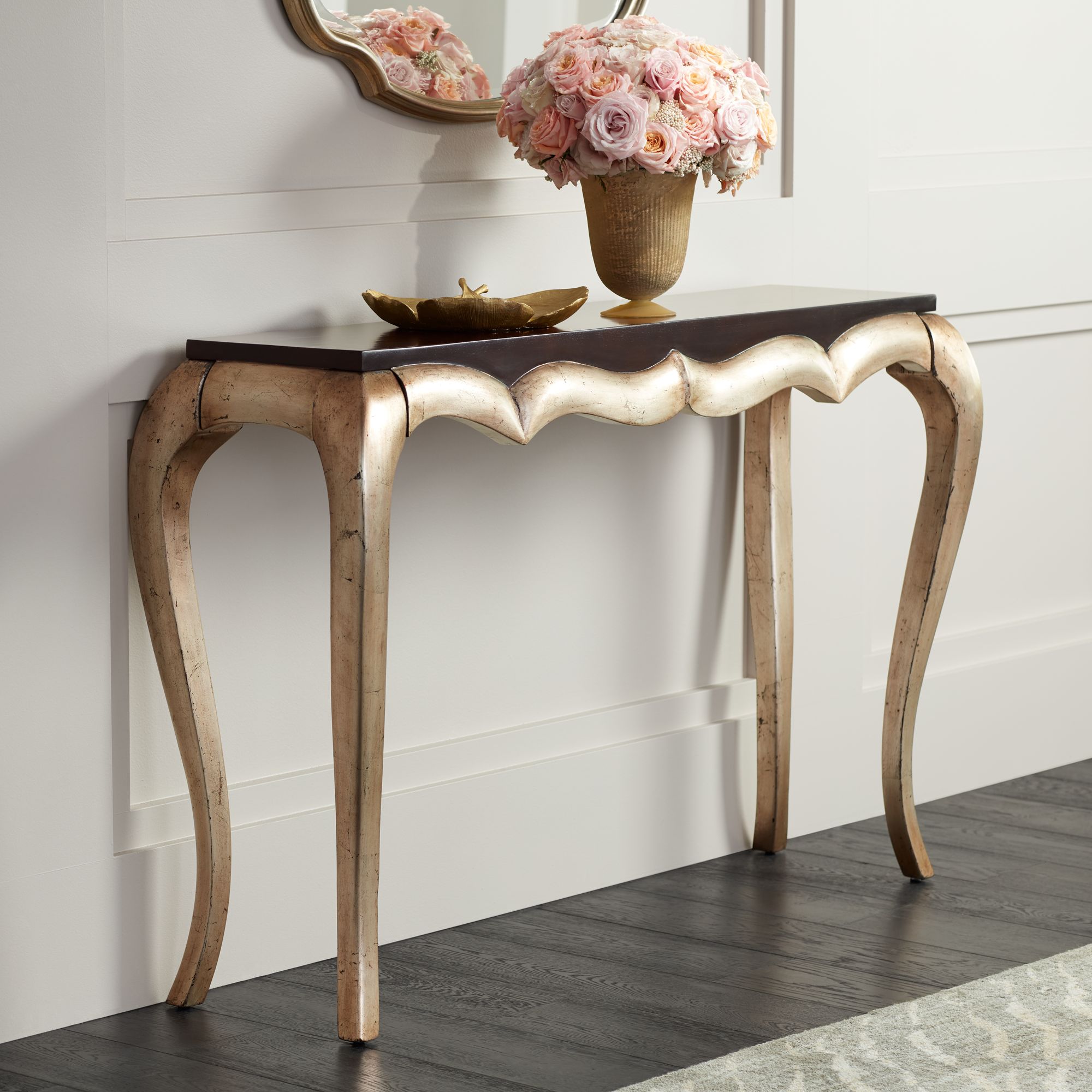 Silver sofa table