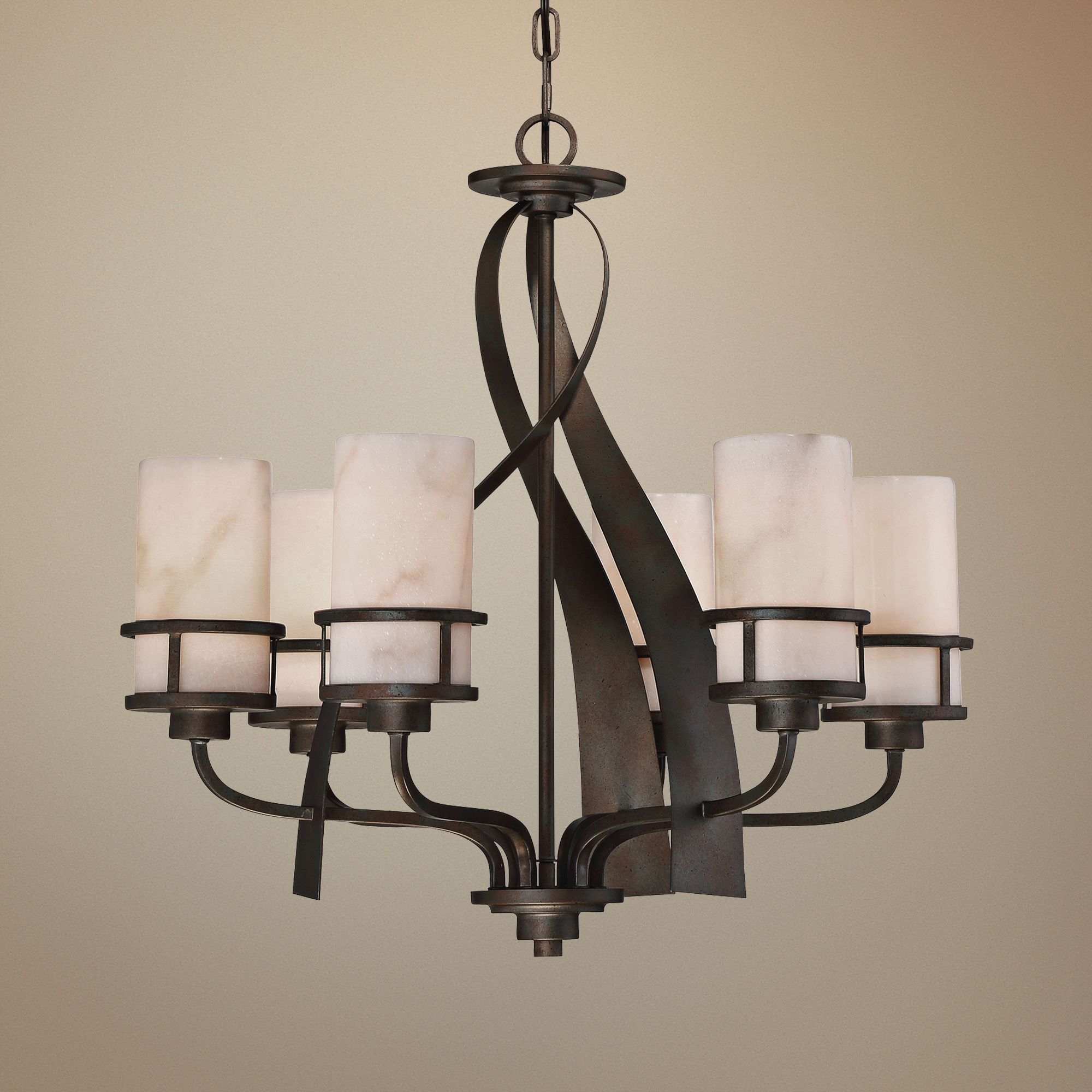 Quoizel Kyle 23" Wide Iron Gate 6-Light Chandelier