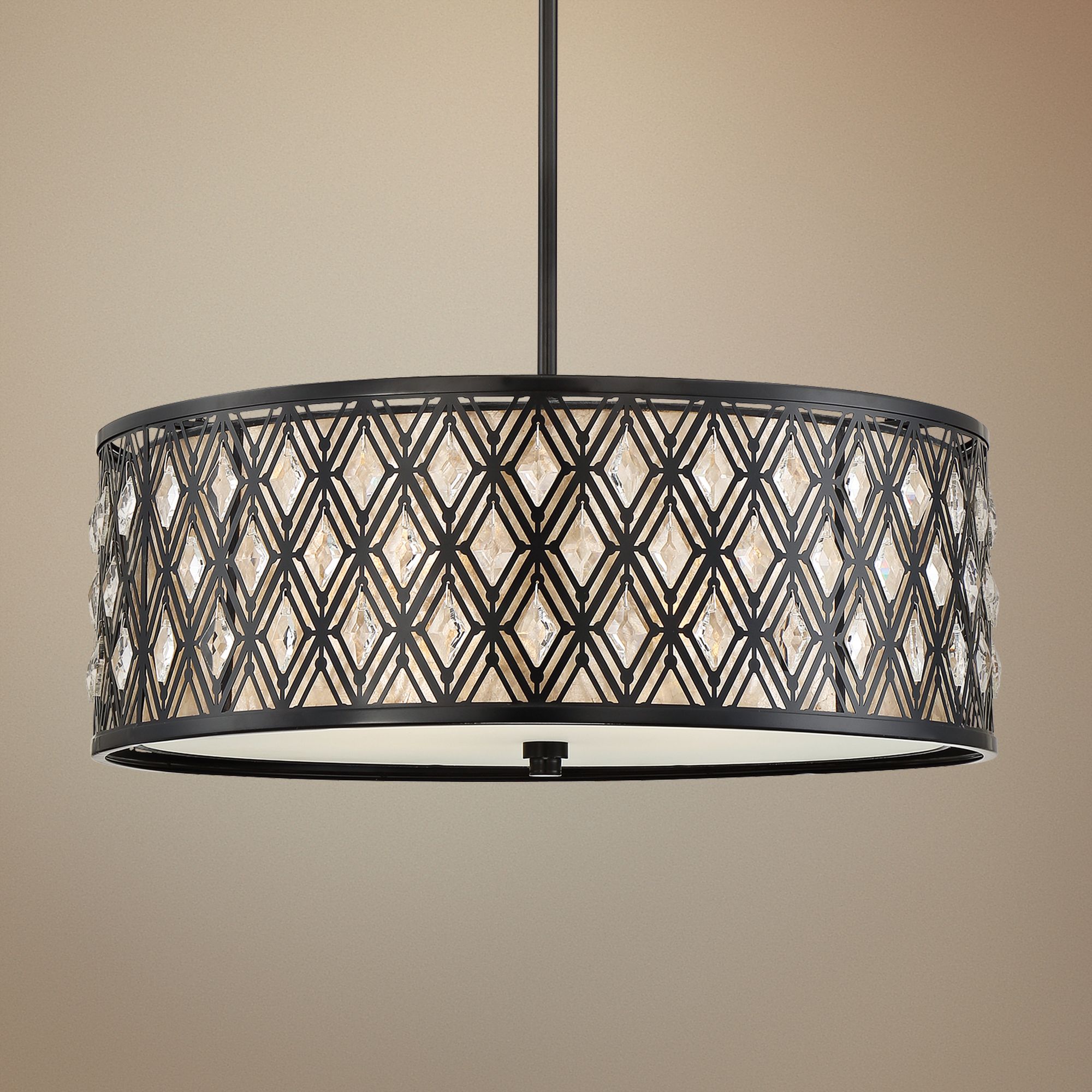 Quoizel Boutique 22" Wide Mystic Black Pendant Light