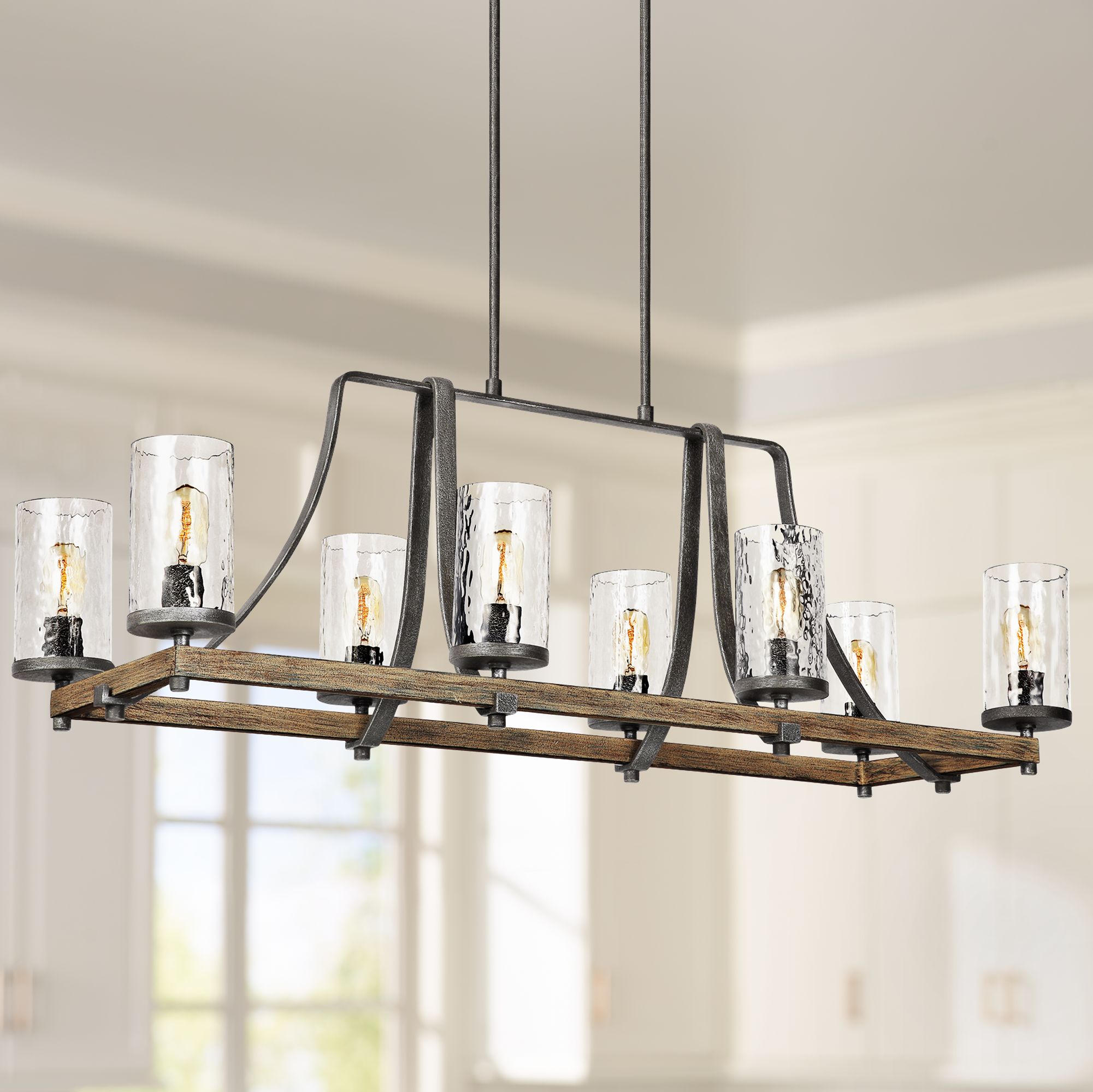 32/" Farmhouse Lighting Rustic Chandelier Barn Country Shade Kitchen Island Light