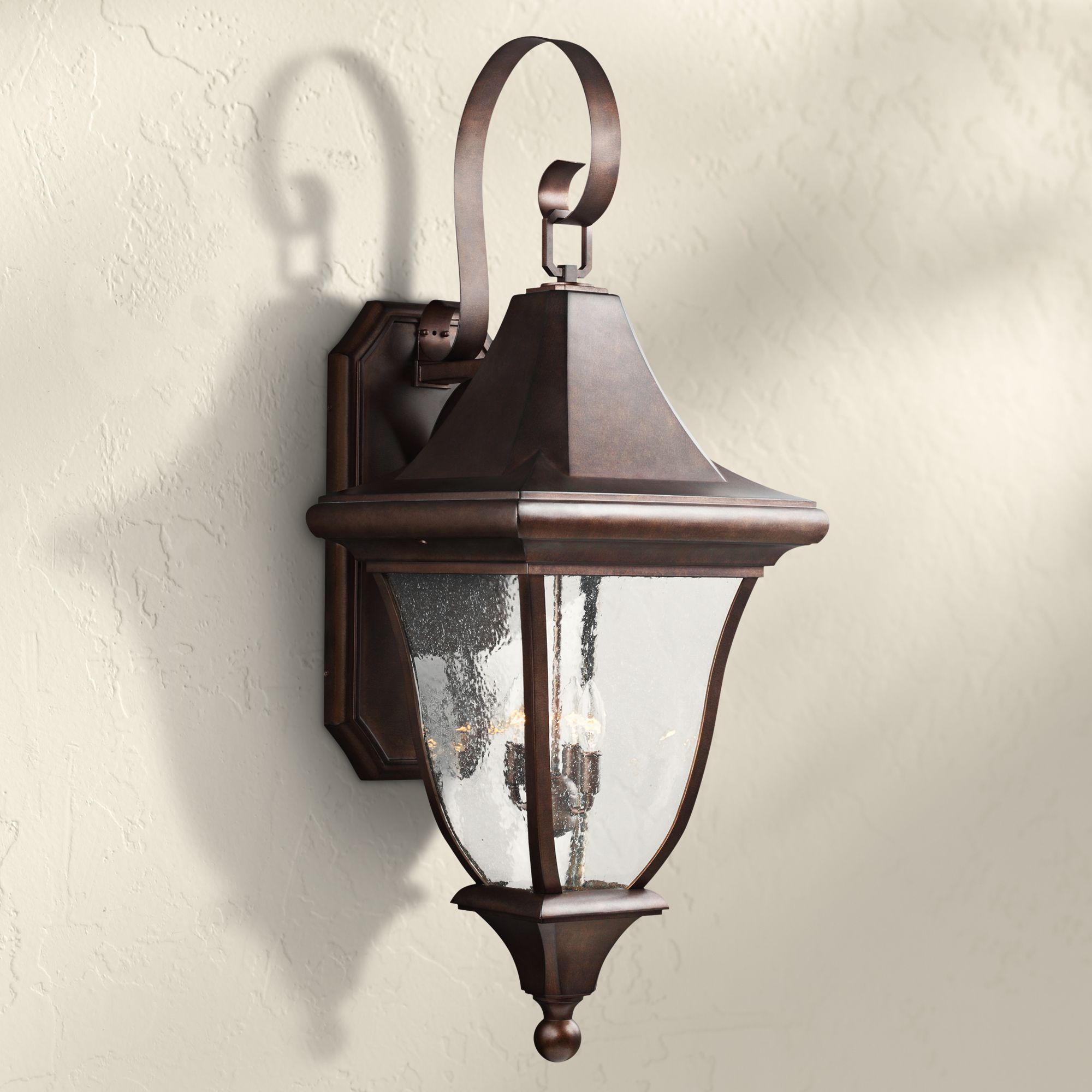 Oakmont 43 3/4" High Patina Bronze 4-Light Outdoor Wall Light