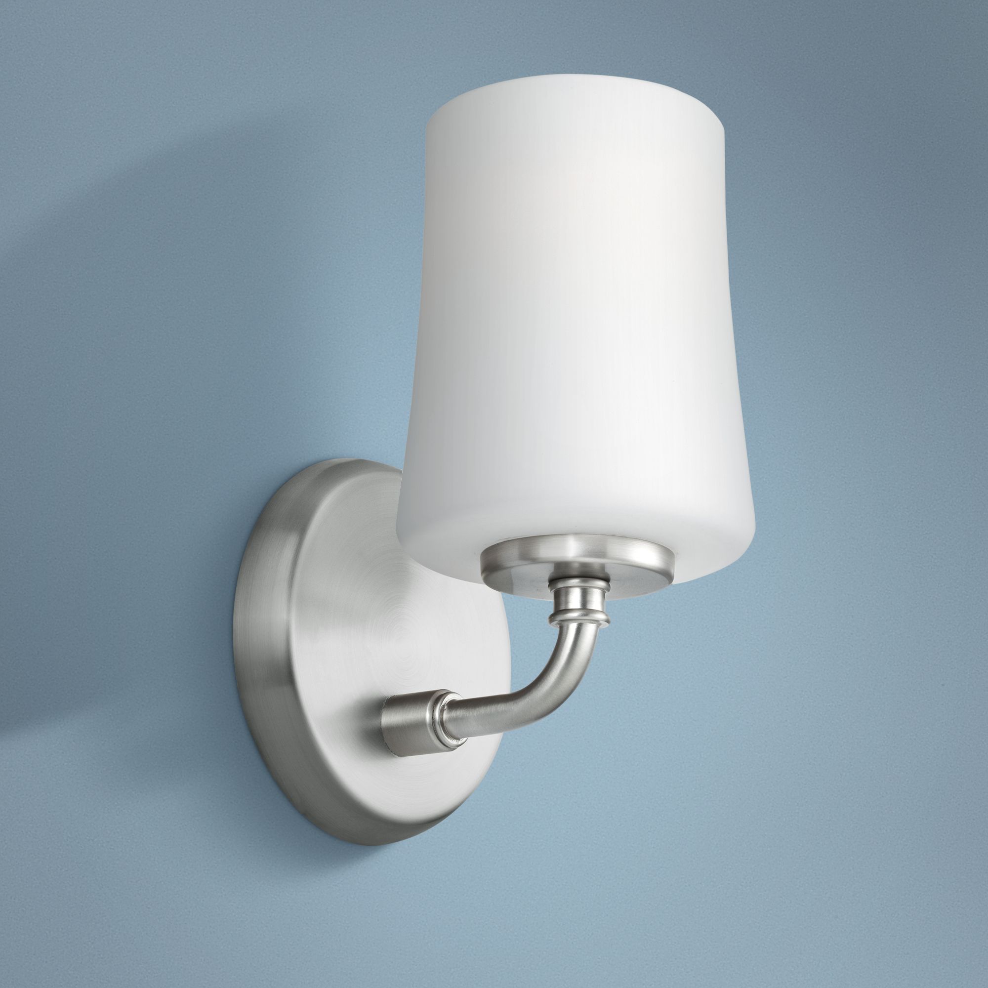 Feiss Jennie 9" High Satin Nickel Wall Sconce