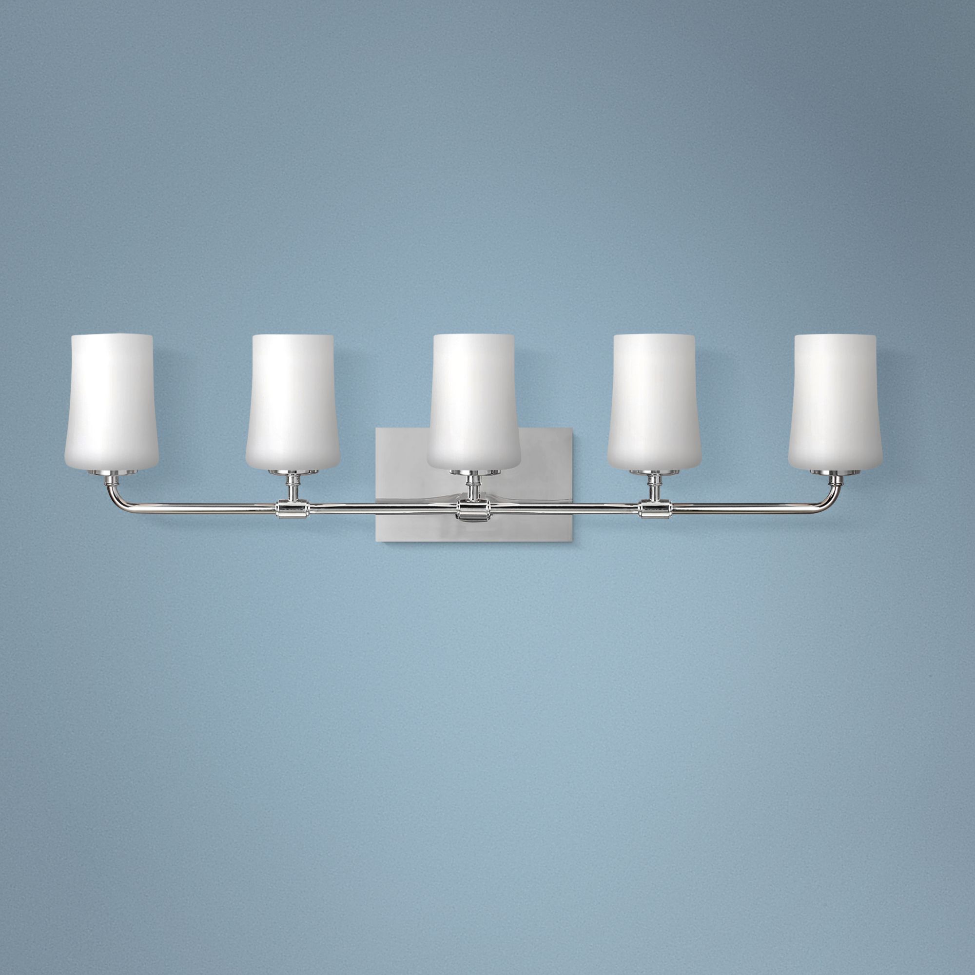 Feiss Jennie 38" Wide 5-Light Chrome Bath Light