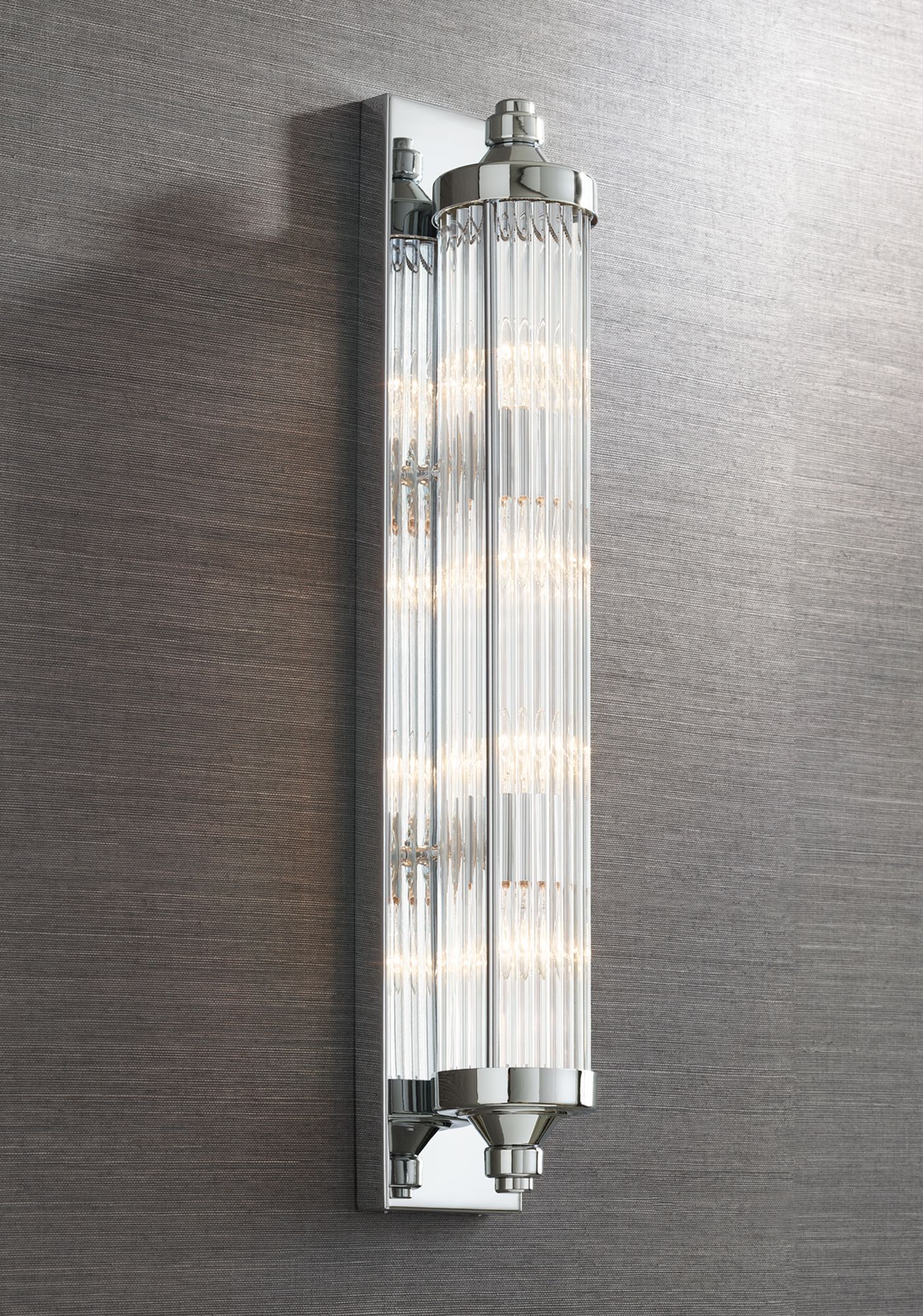 Feiss Paulson 29" High Chrome 4-Light Wall Sconce