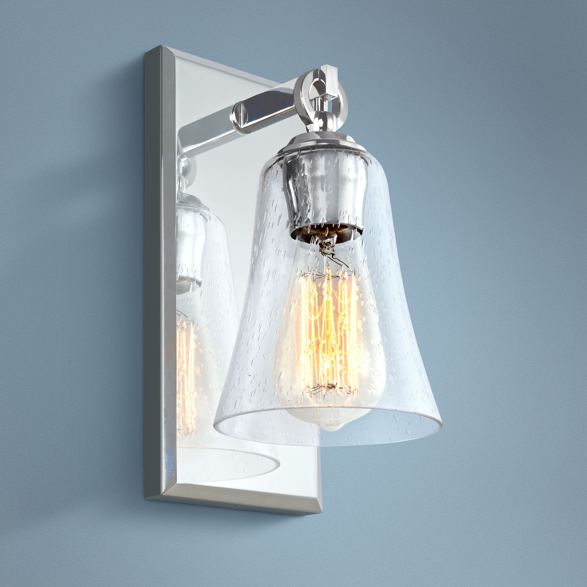 Feiss Monterro 10 1/2" High Chrome Wall Sconce