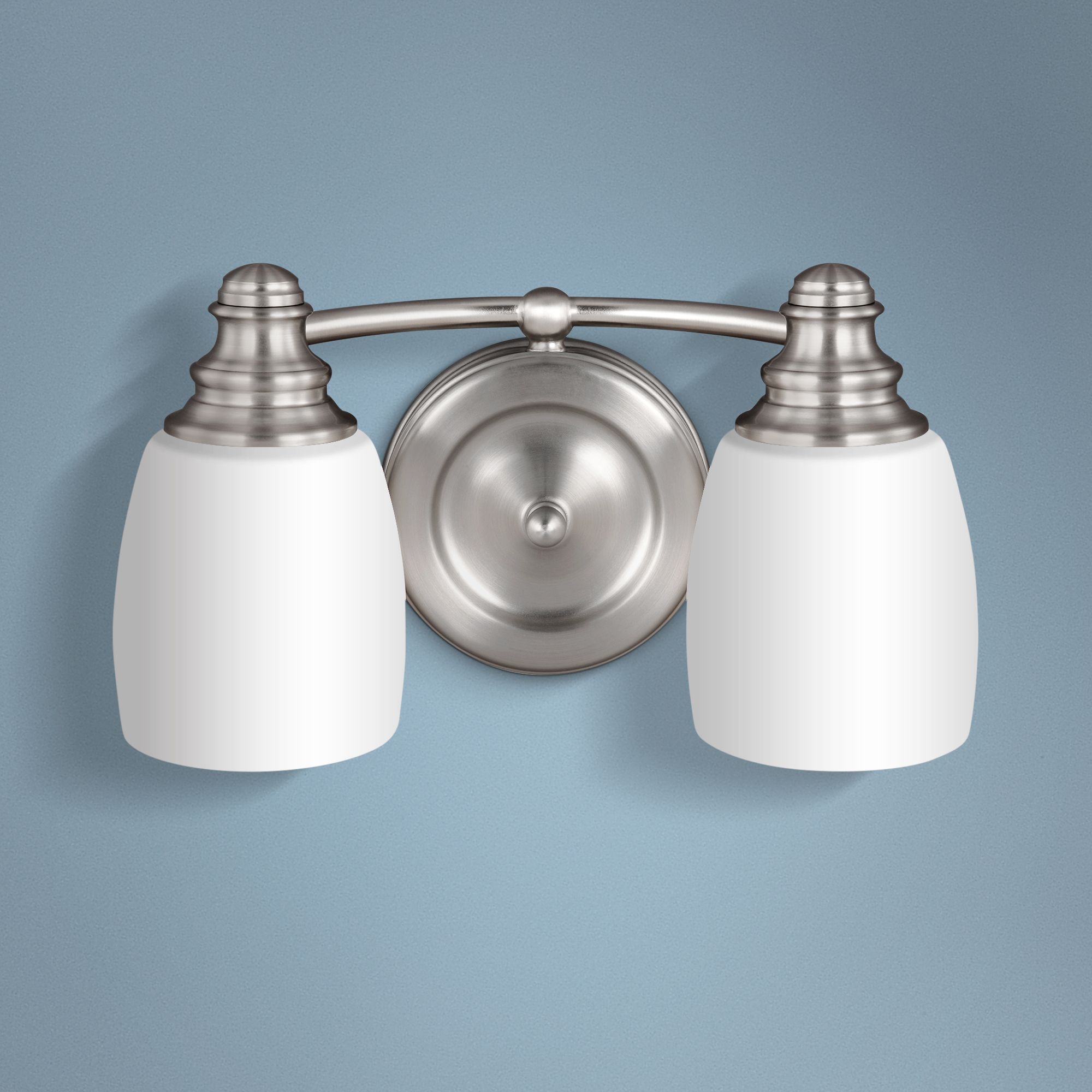 Feiss Bentley 6 1/2" High 2-Light Satin Nickel Wall Sconce