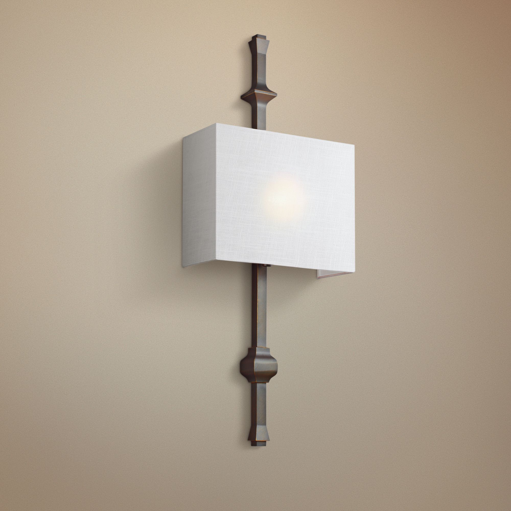 Feiss Teva 30" High Antique Bronze Wall Sconce