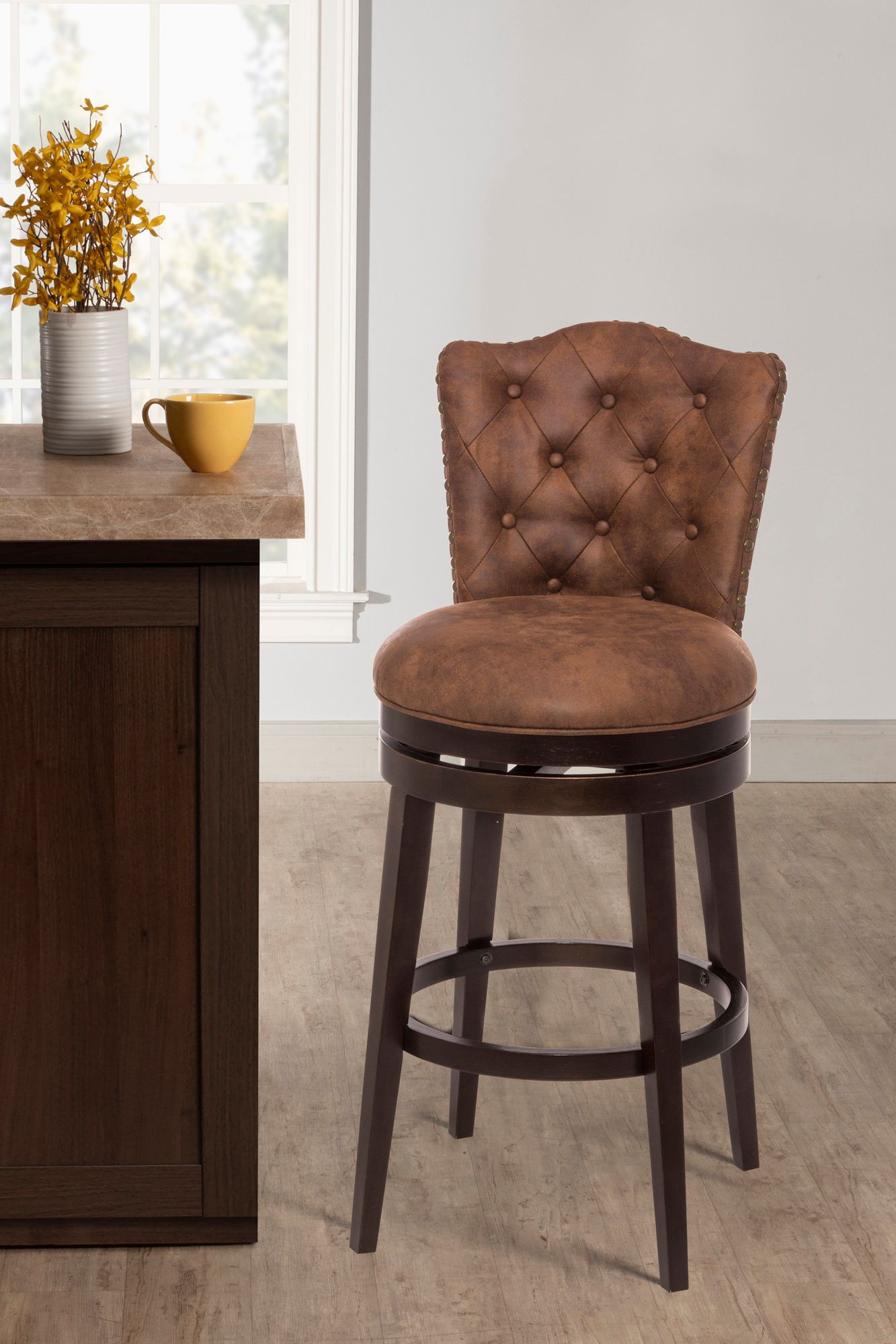 leather swivel bar chairs